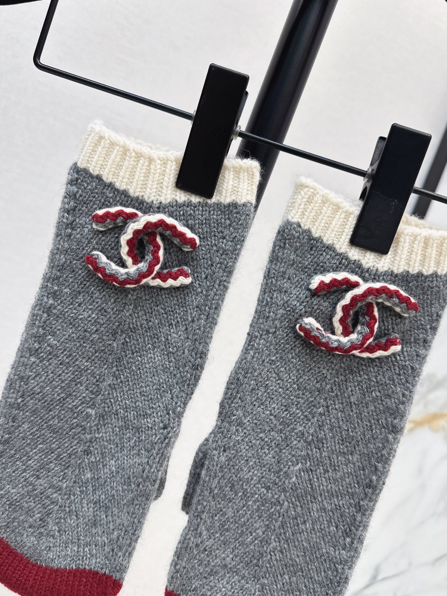 Chan 26fw embroidery knit gloves
