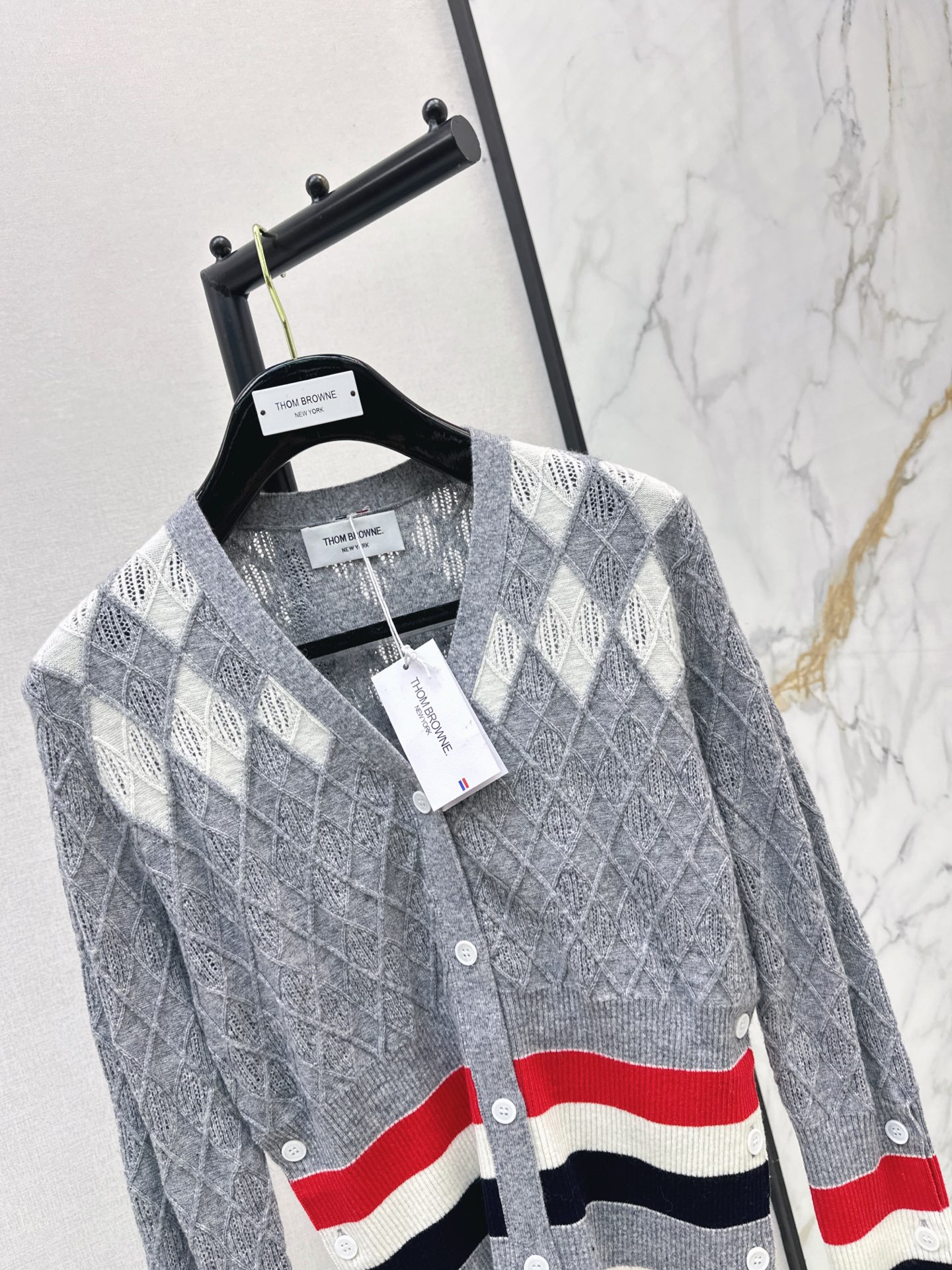 Thom 26fw jacquard cardigan