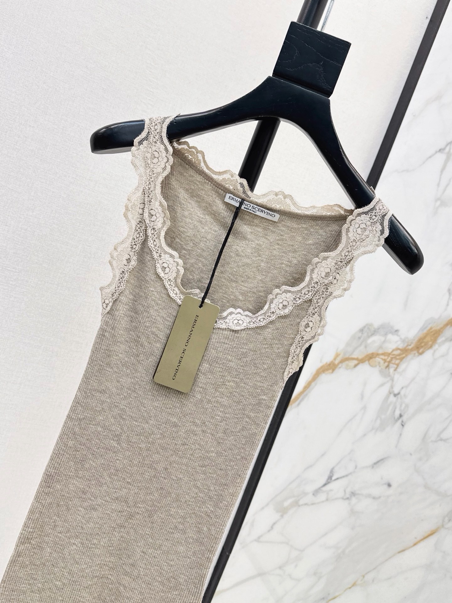 ES 26ss contract lace knit vest