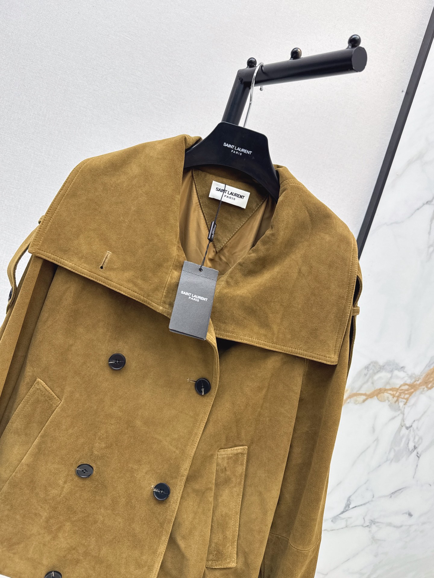 Sain 26fw suede fleece leather jacket
