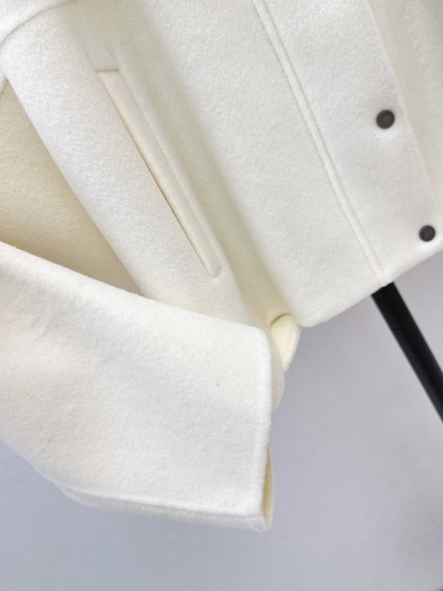 Brun 26fw fur-trim wool jacket