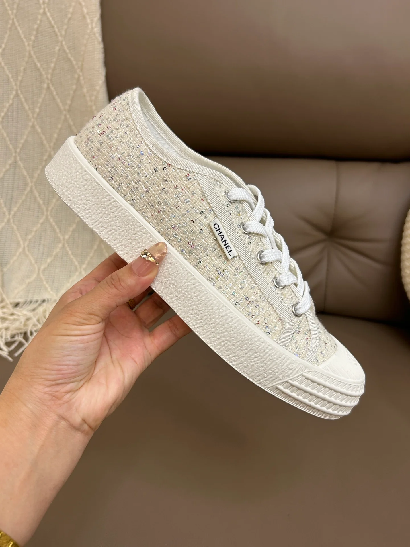 Chan 25fw causal canvas sneakers