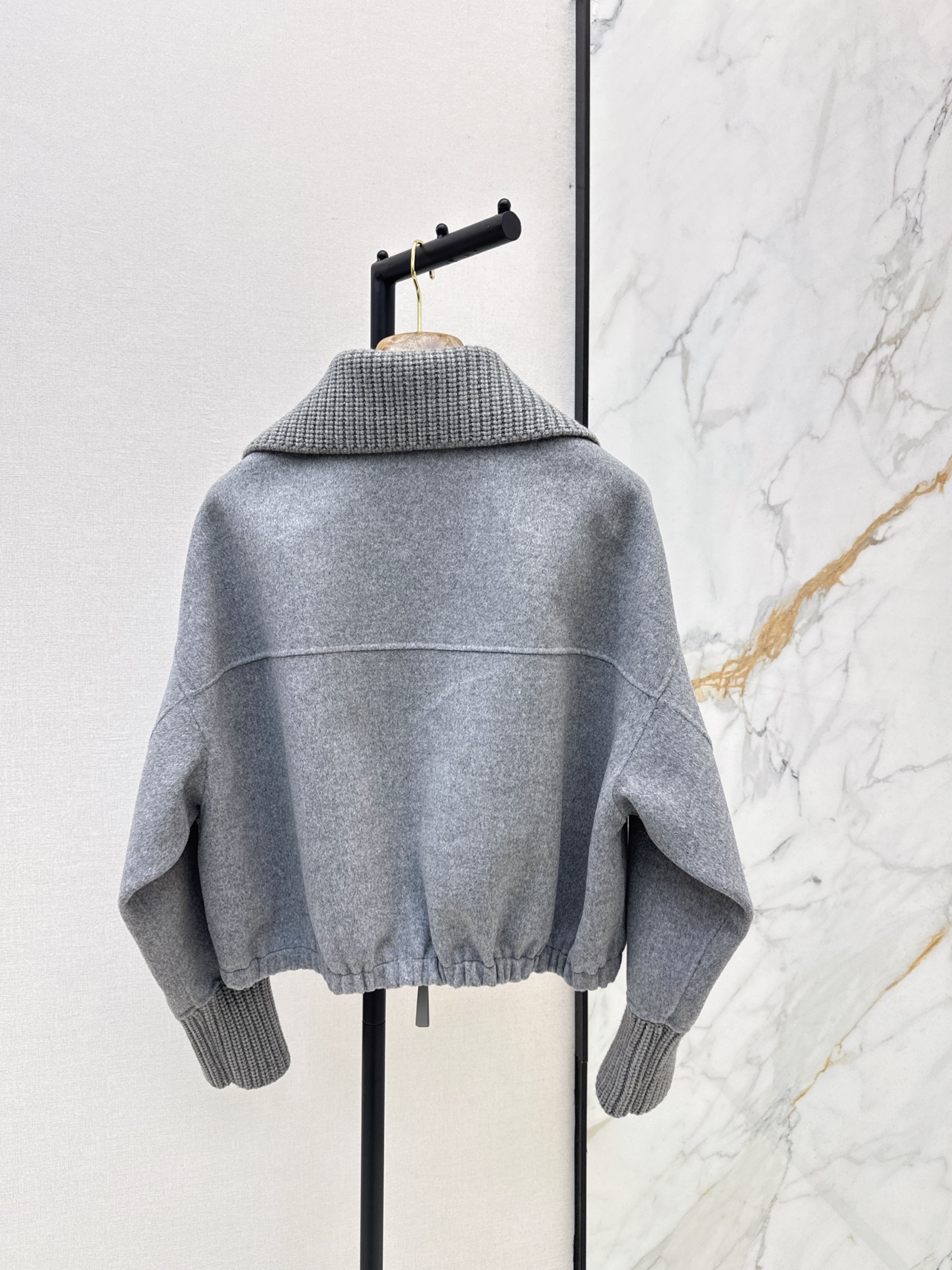 Brun 26fw woolen zipper jacket