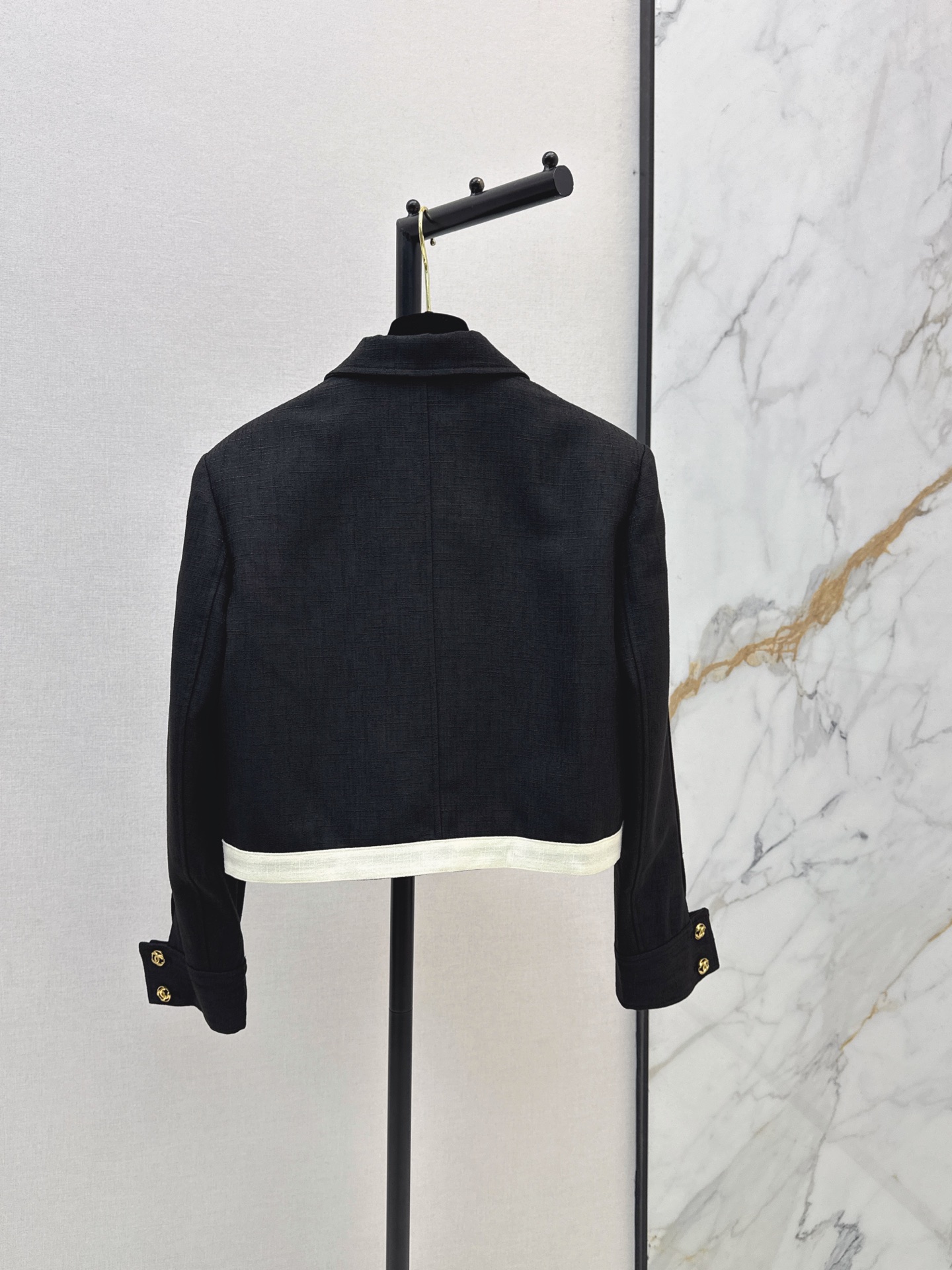 Chan 26fw cropped woven jacket