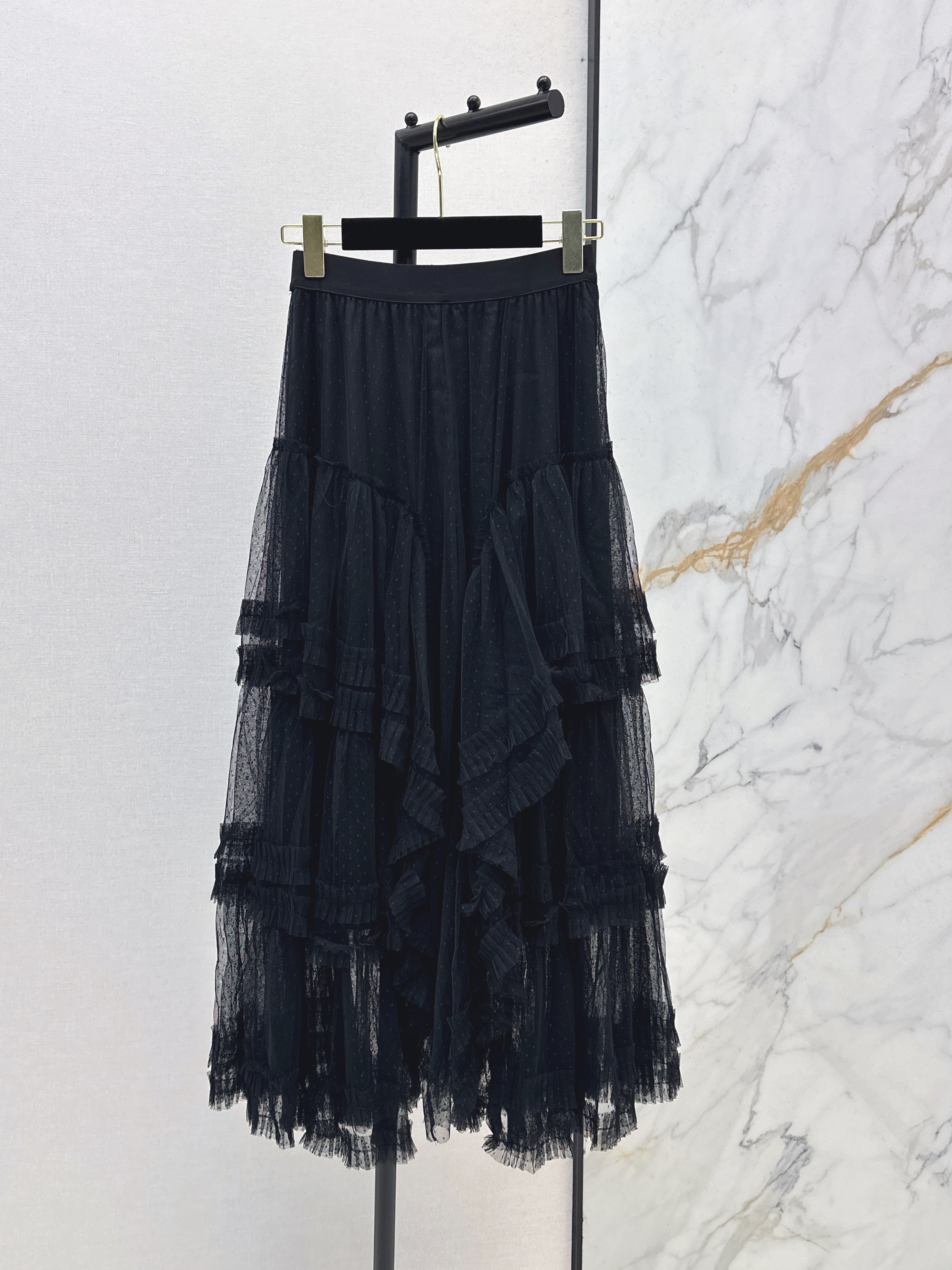 Chan 26ss mesh skirt