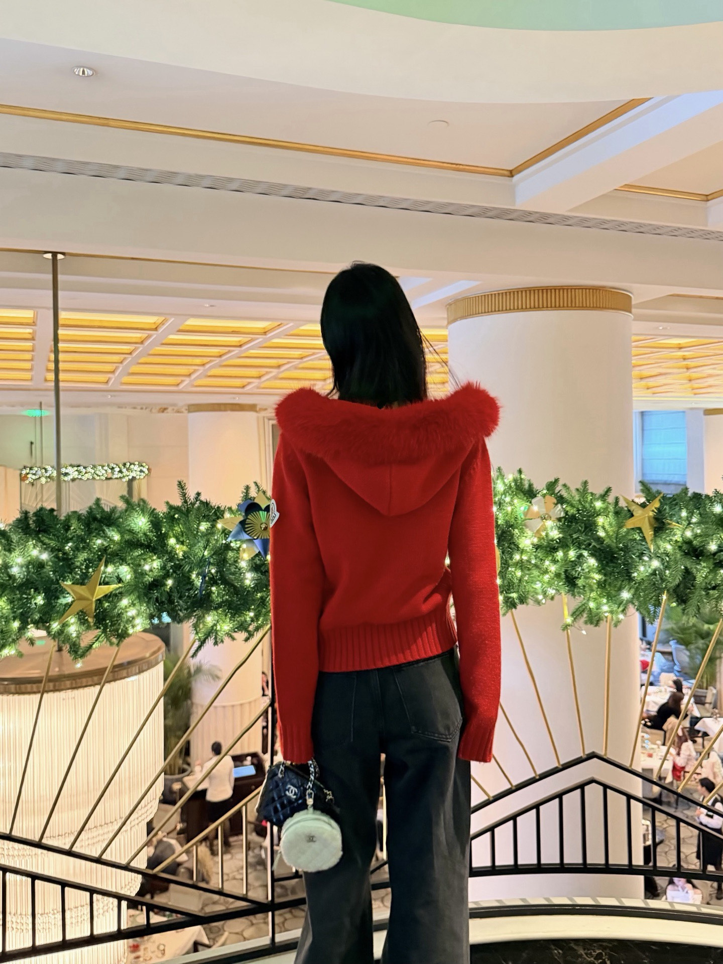 Monc 26fw hooded knit jacket
