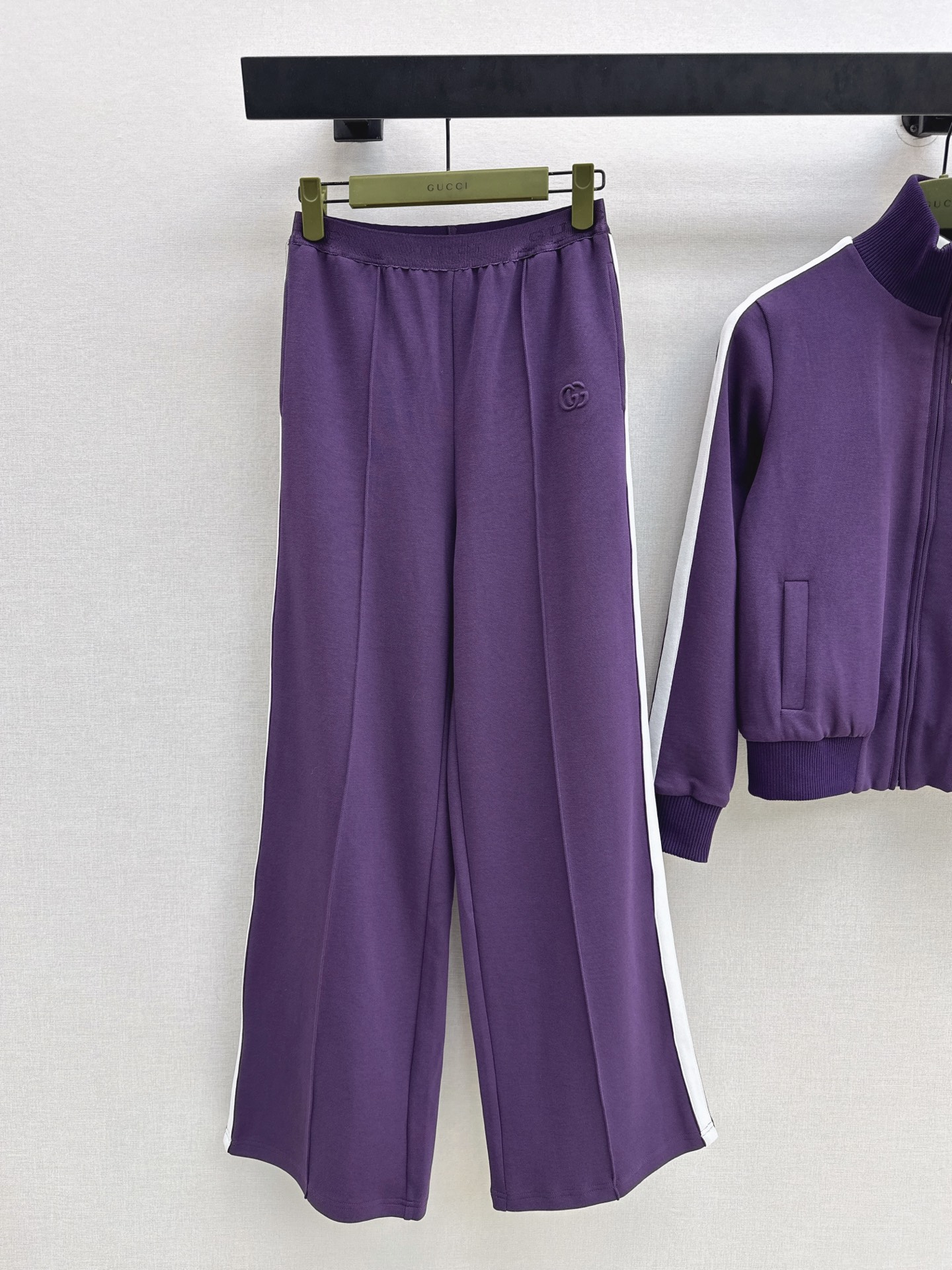 Guc 26fw zipper jacket vest pants sets