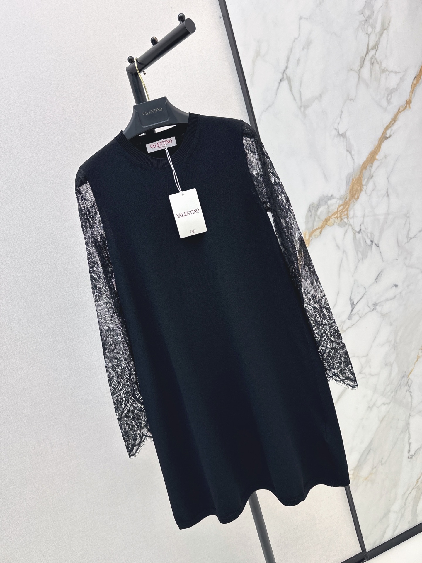 Valen 26fw lace knit dress