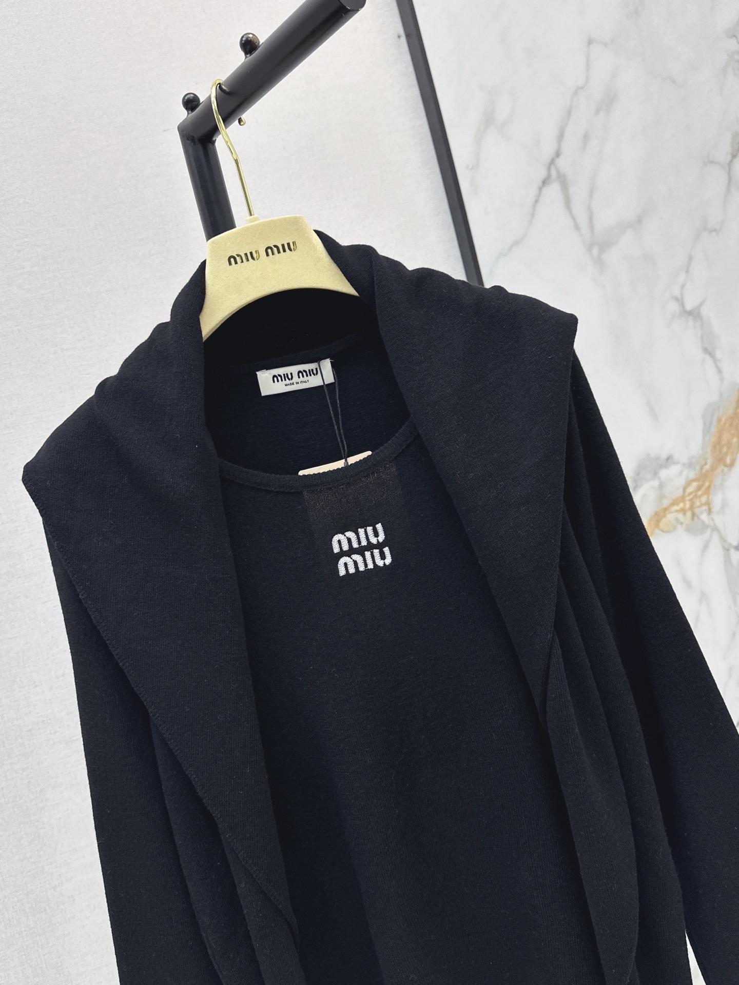 Miu 26fw shawl knitwear