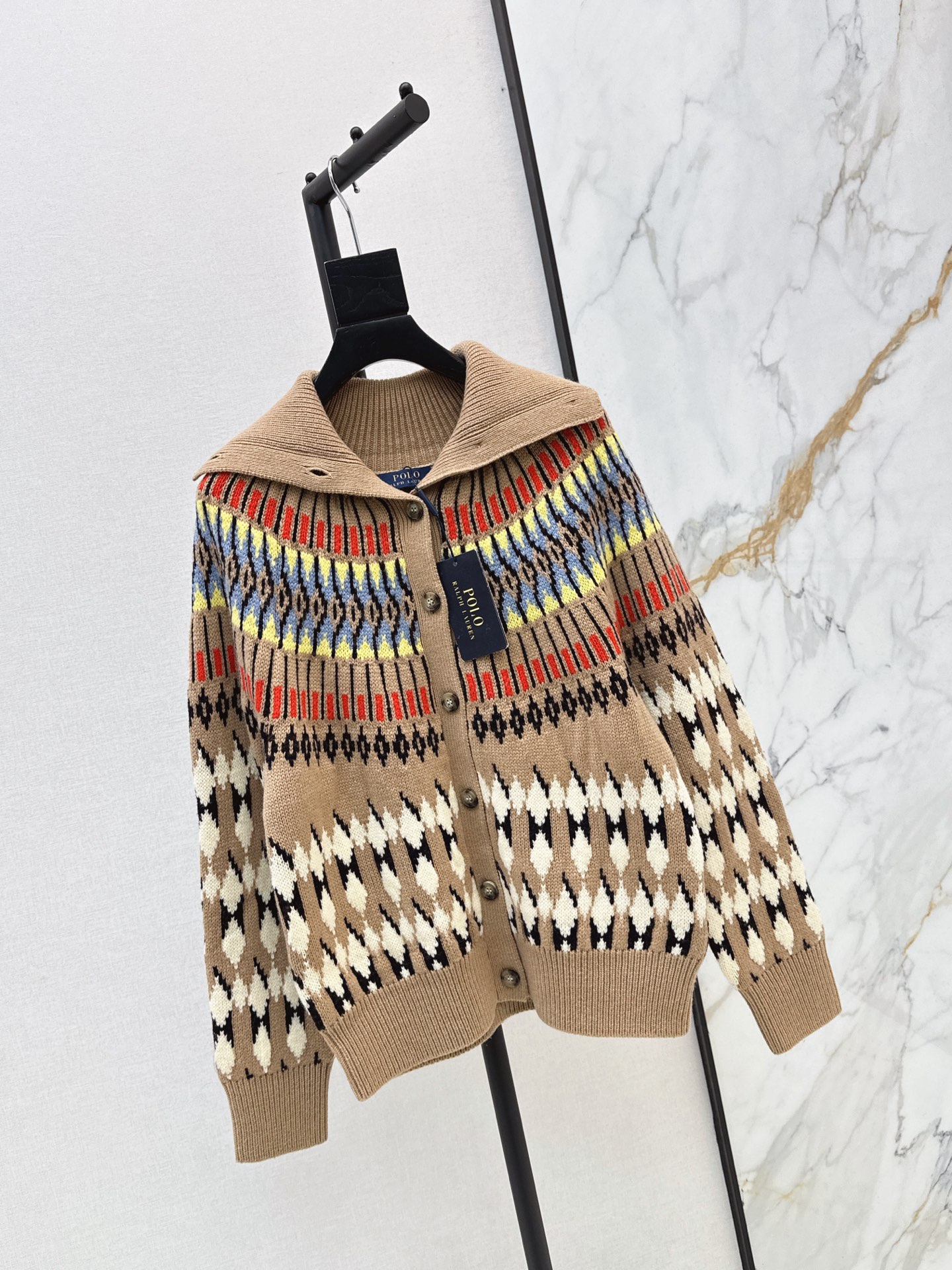 Ralp 26fw fair isle knit cardigan