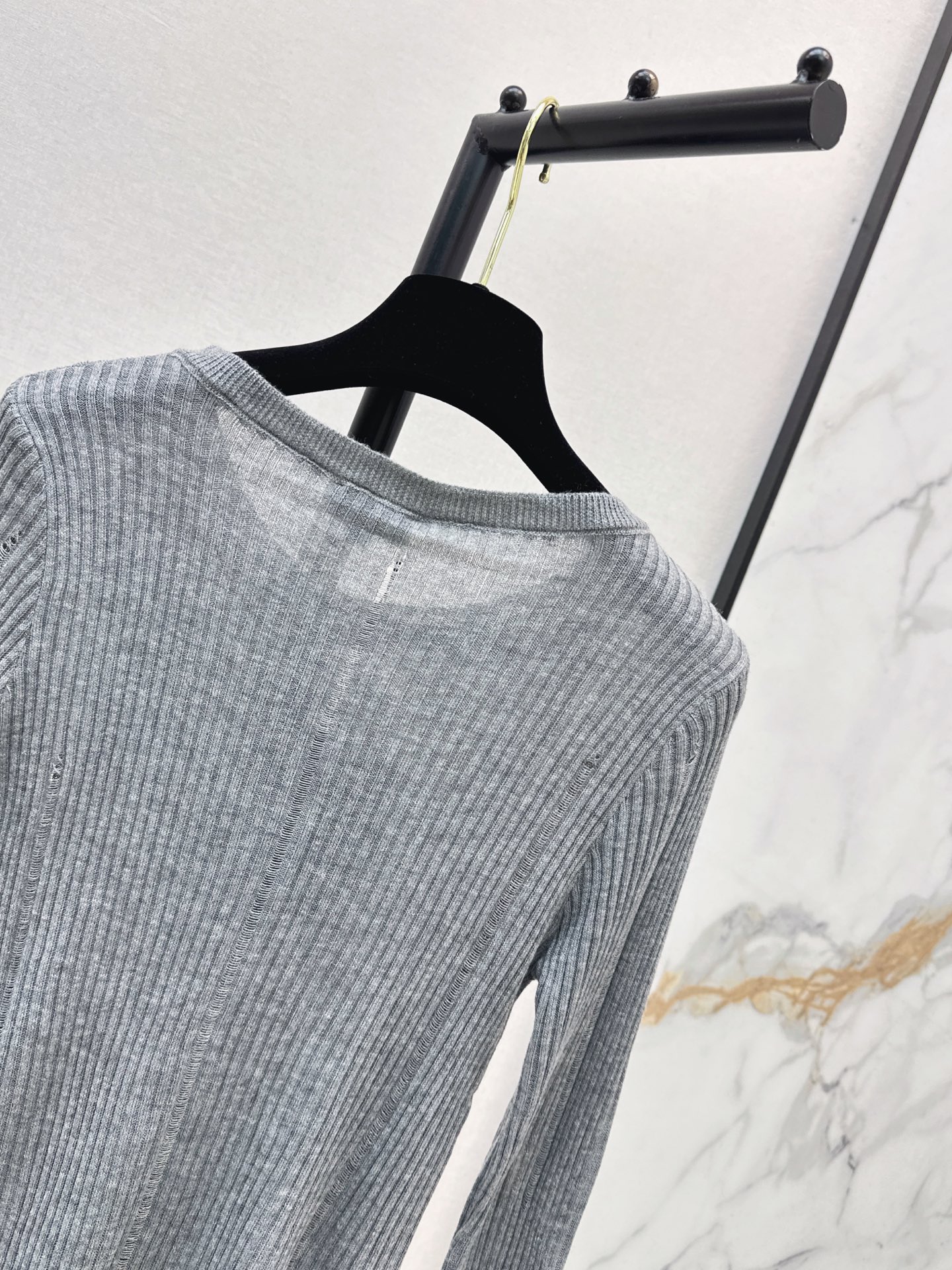 Chan 26fw stretch knit top