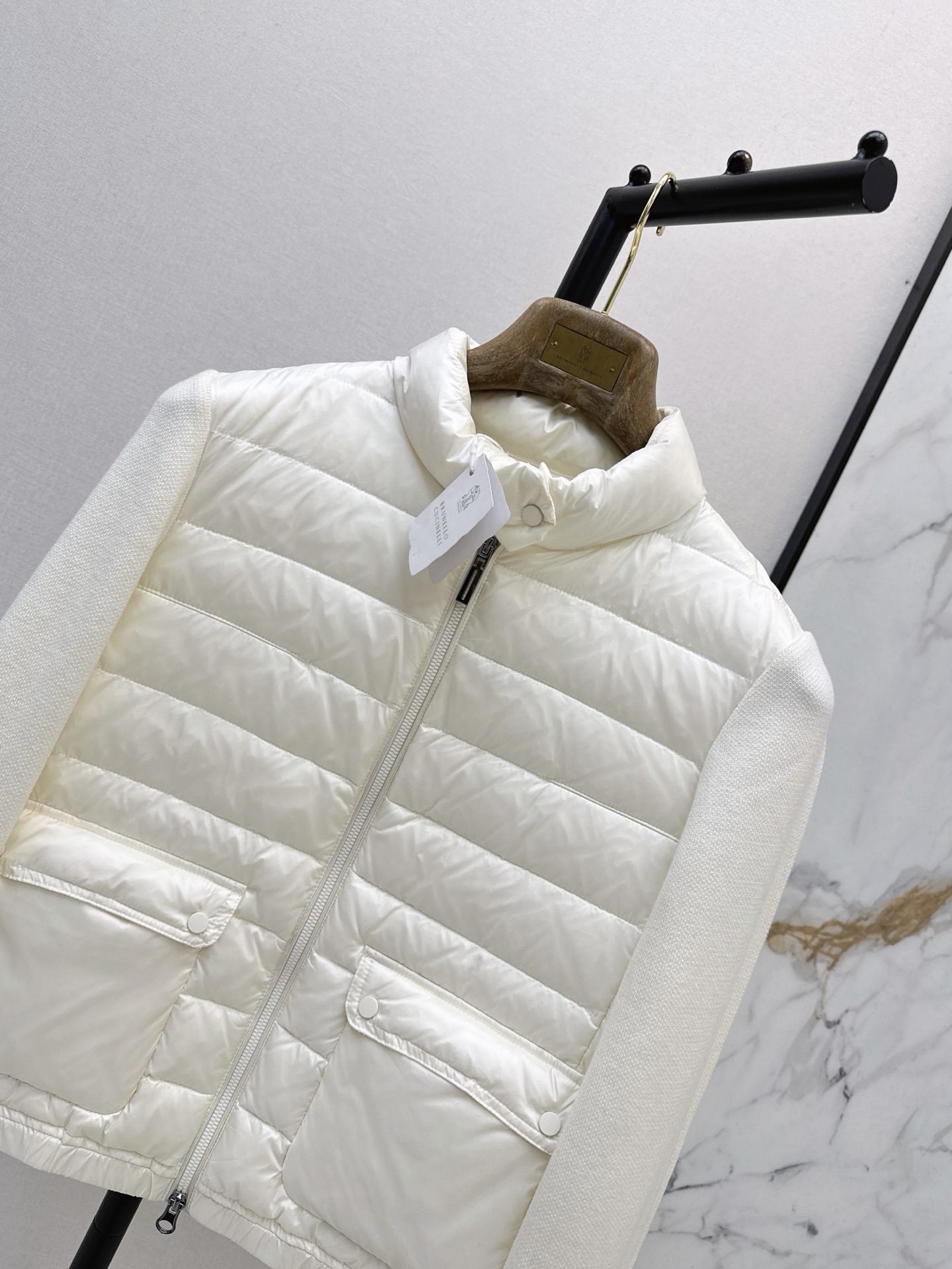 Bun 26fw knit contract down jacket