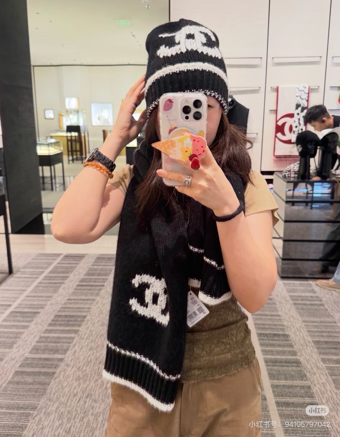 Chan 26fw cashmere hat