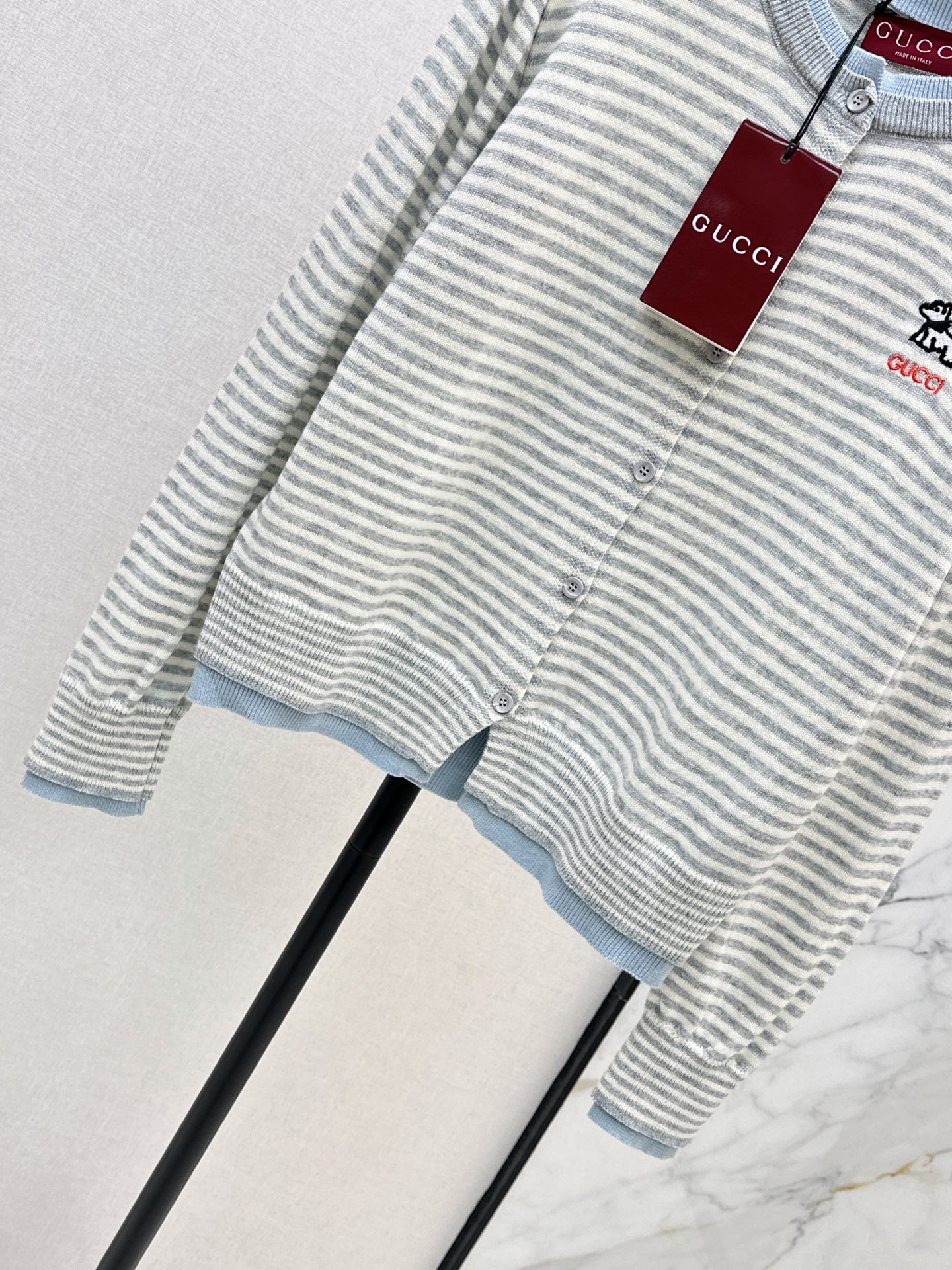 Guc 26fw stripe cardigan