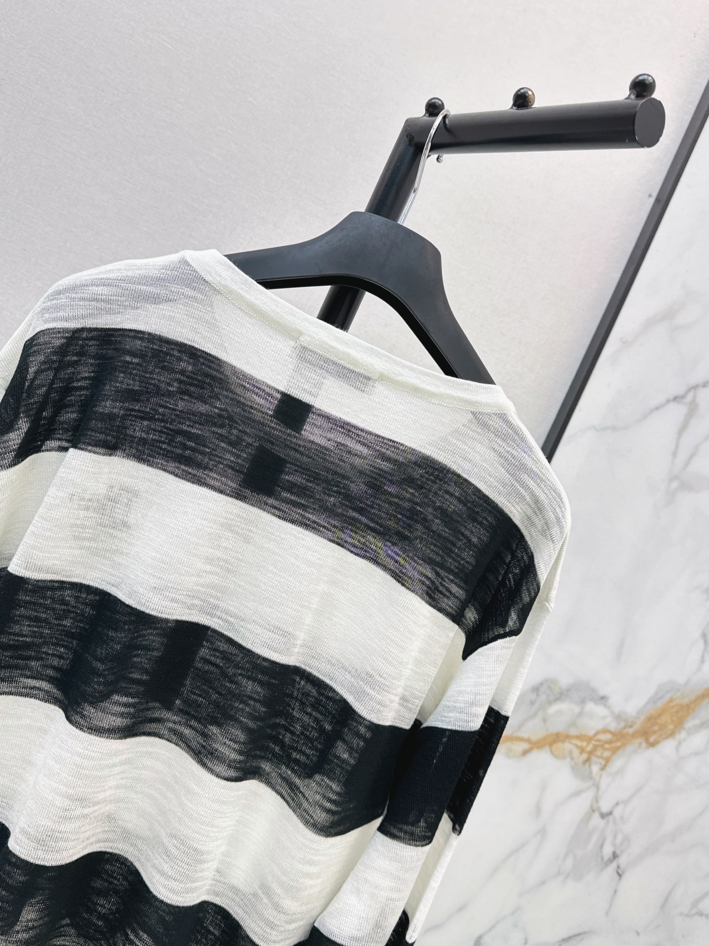 CD 26ss letter embroidery stripe knitwear
