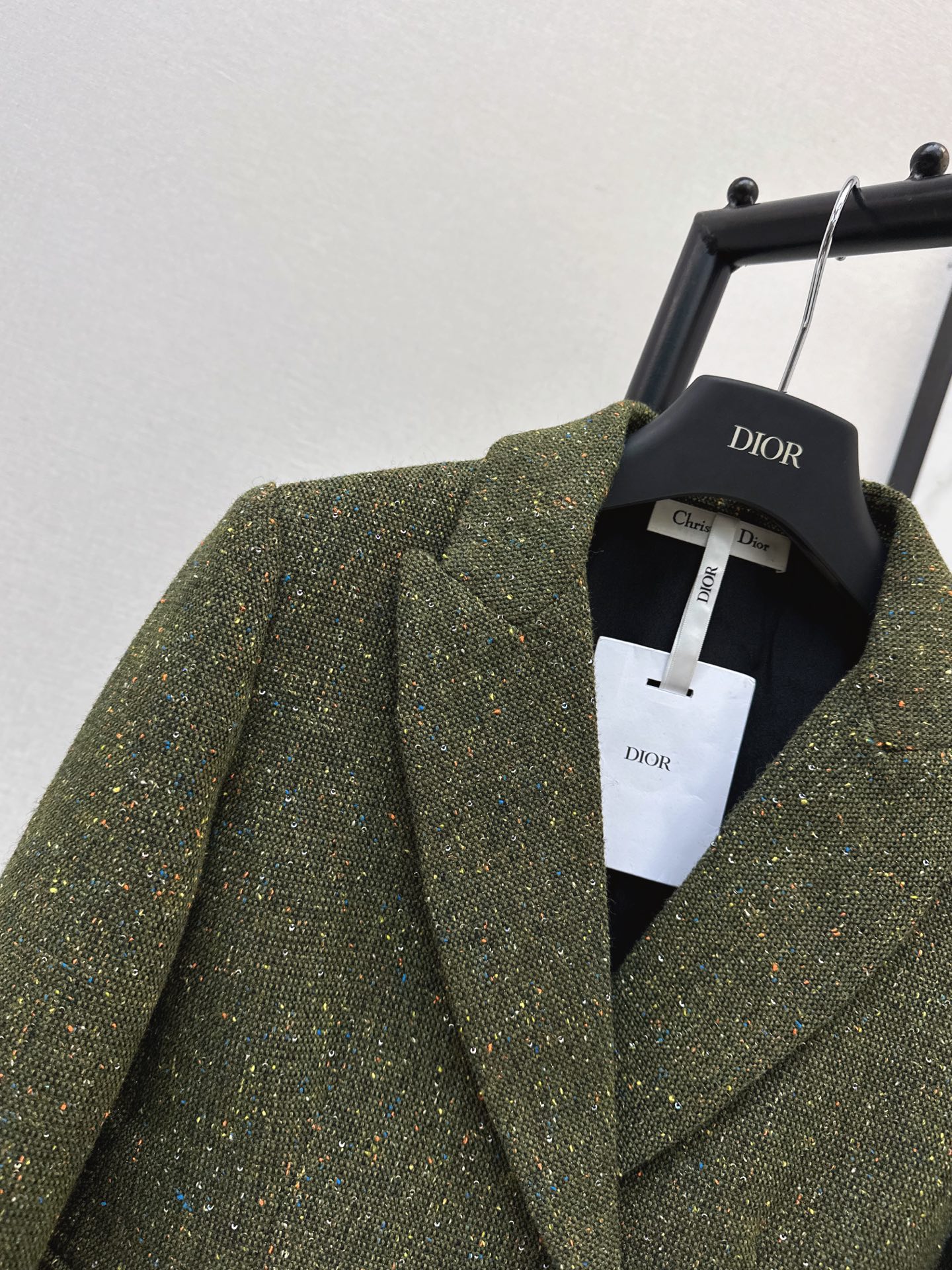 CD 26fw tweed crroped blazer