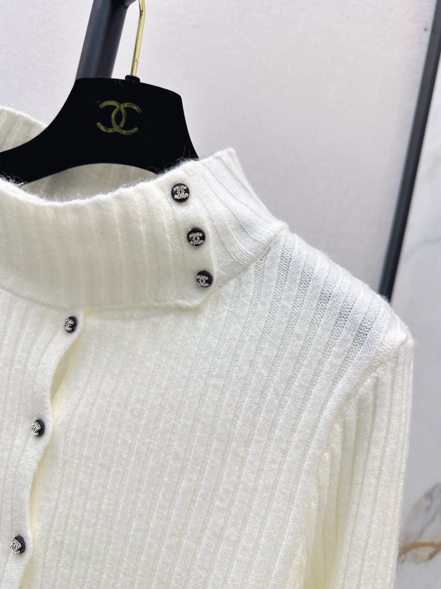 Chan 26fw slim-fit knit cardigan
