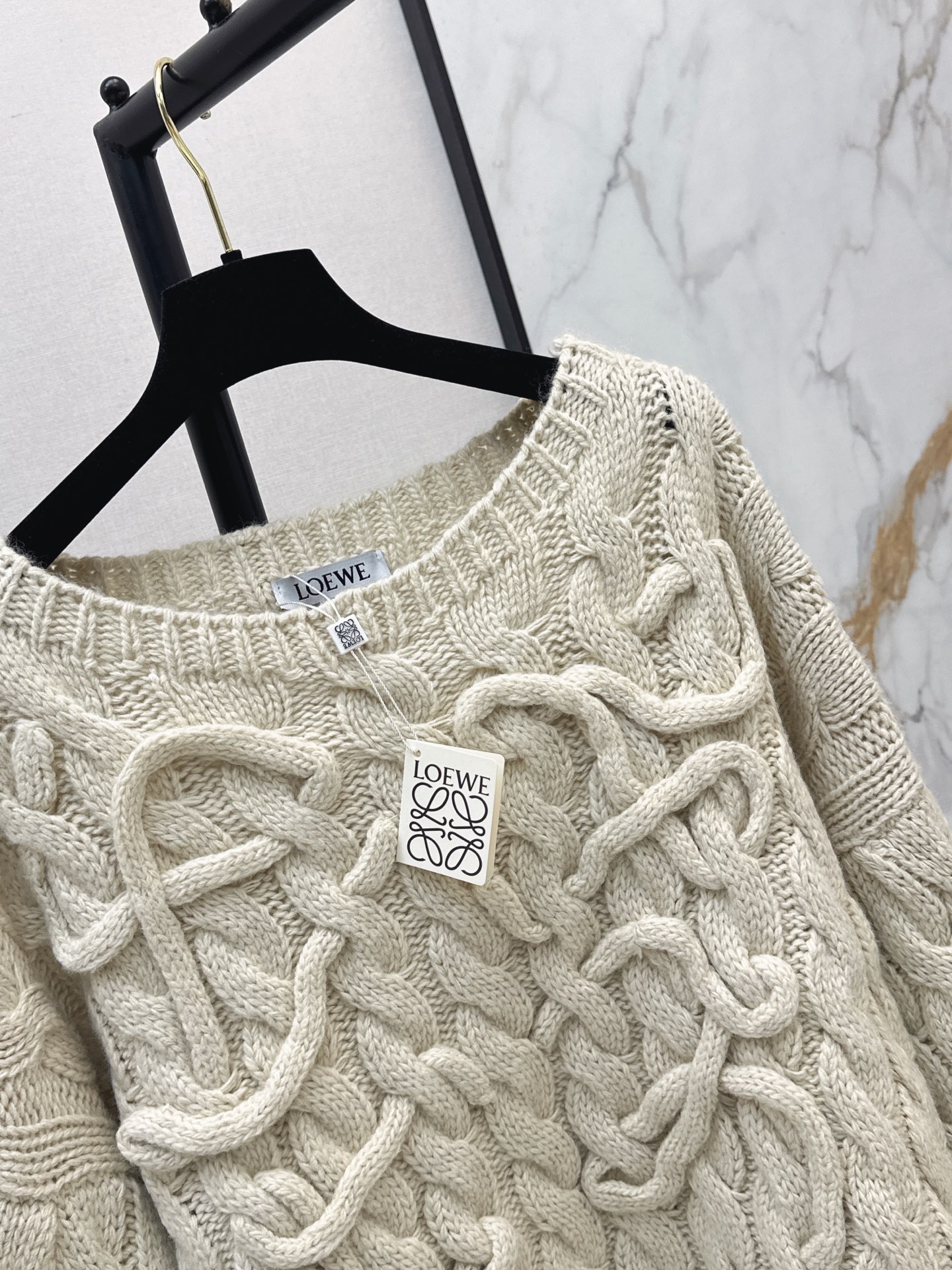 Loe 26ss woven sweater