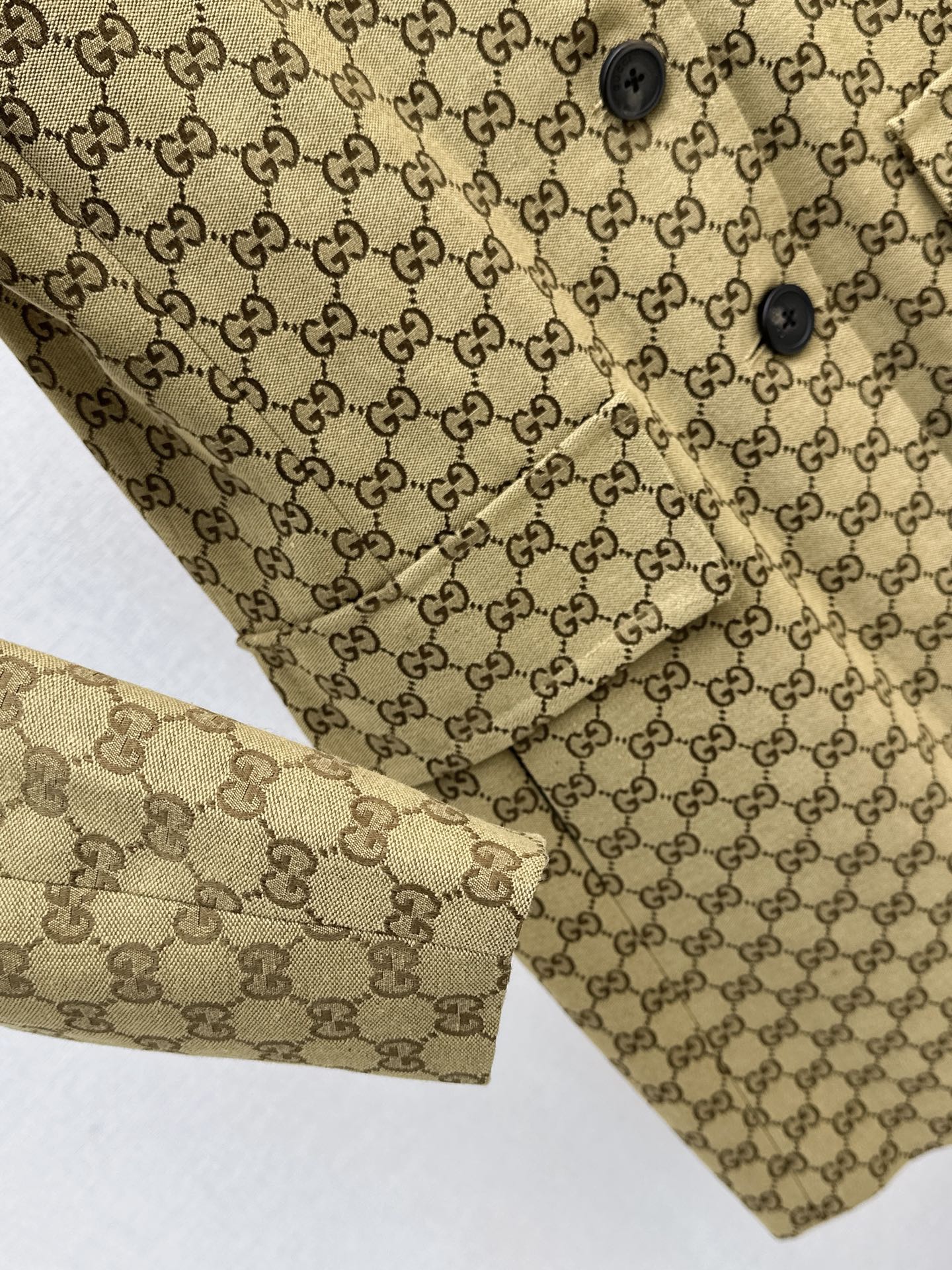 Guc 26fw jacquard long jacket