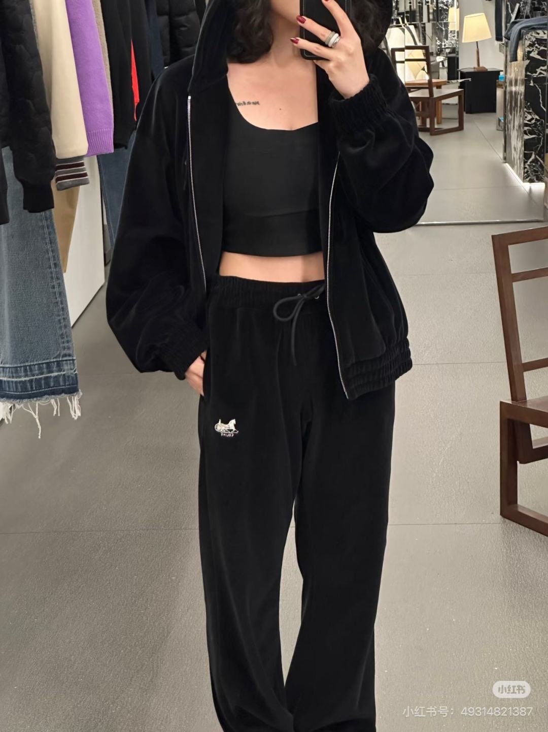 Celi 26fw velvet jacket pants sets