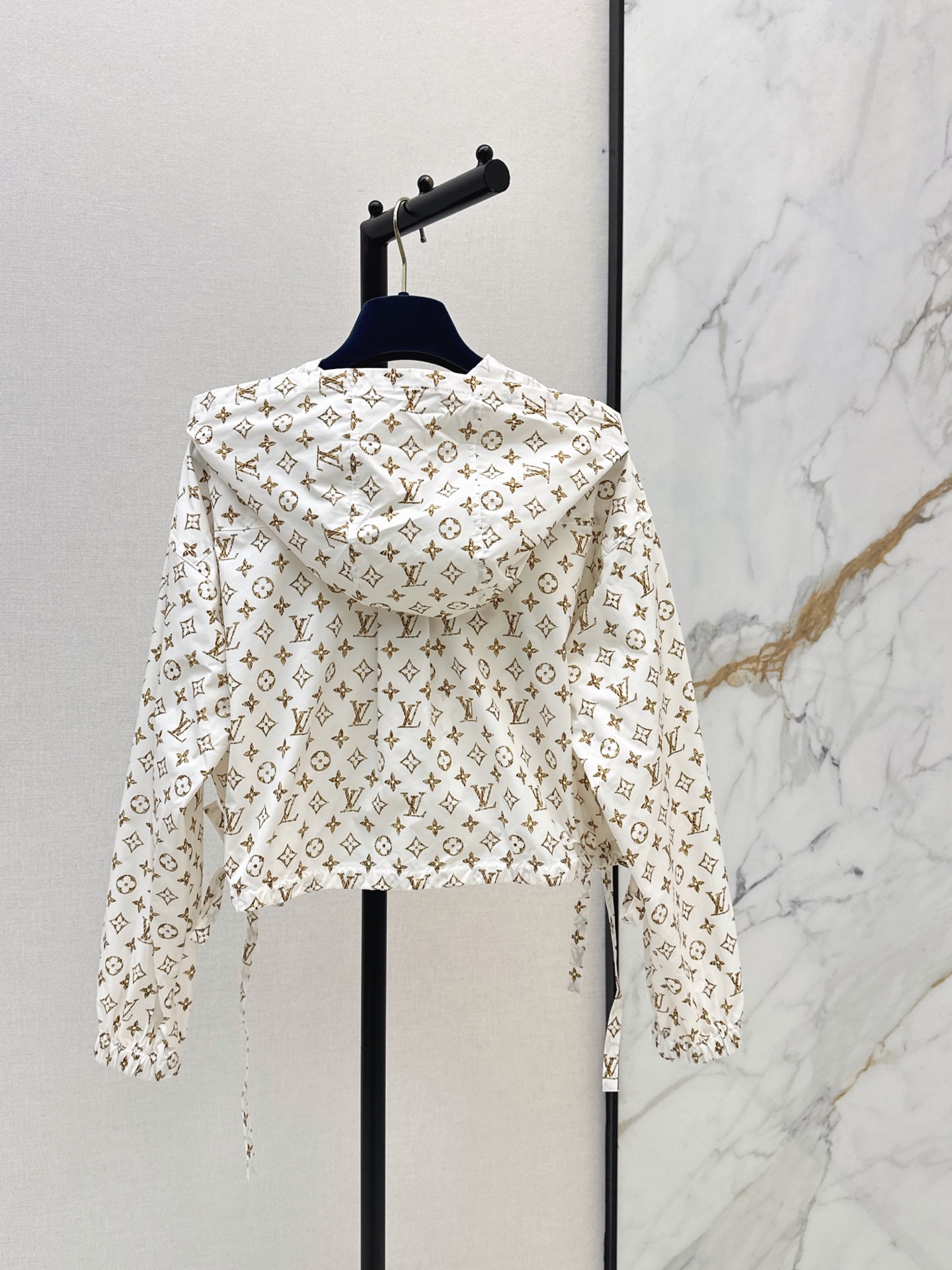 Loui 26fw print hooded jacket