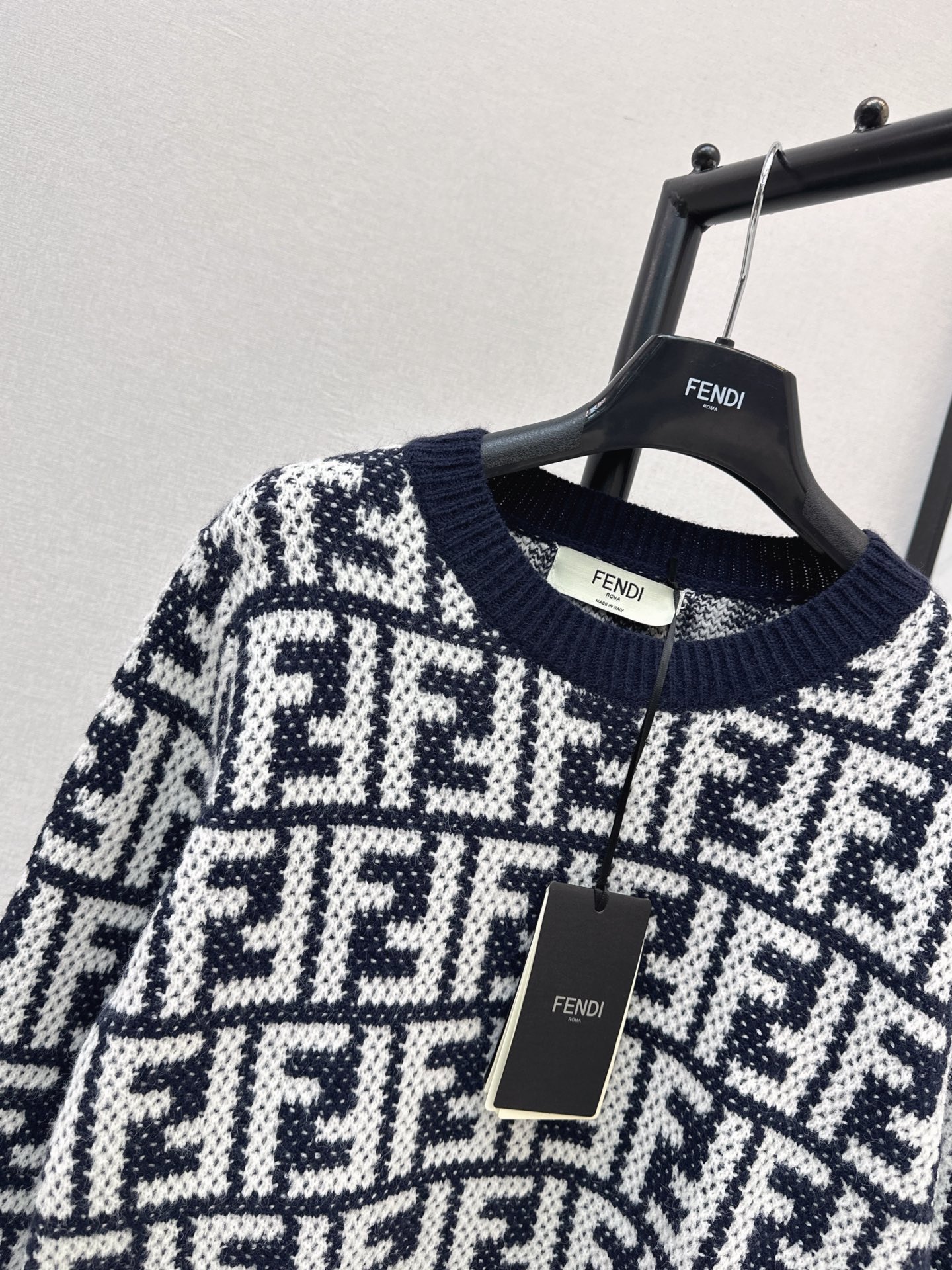 Fen 26fw jacquard sweater