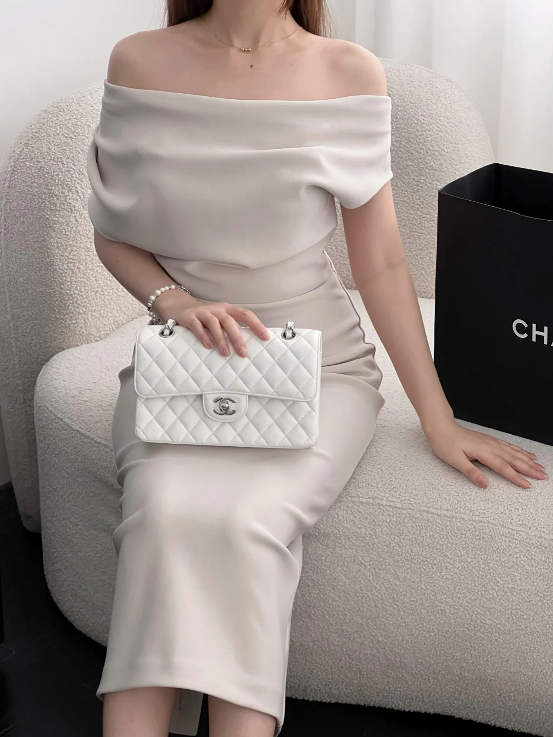 Chan cf23 chain shoulder bag