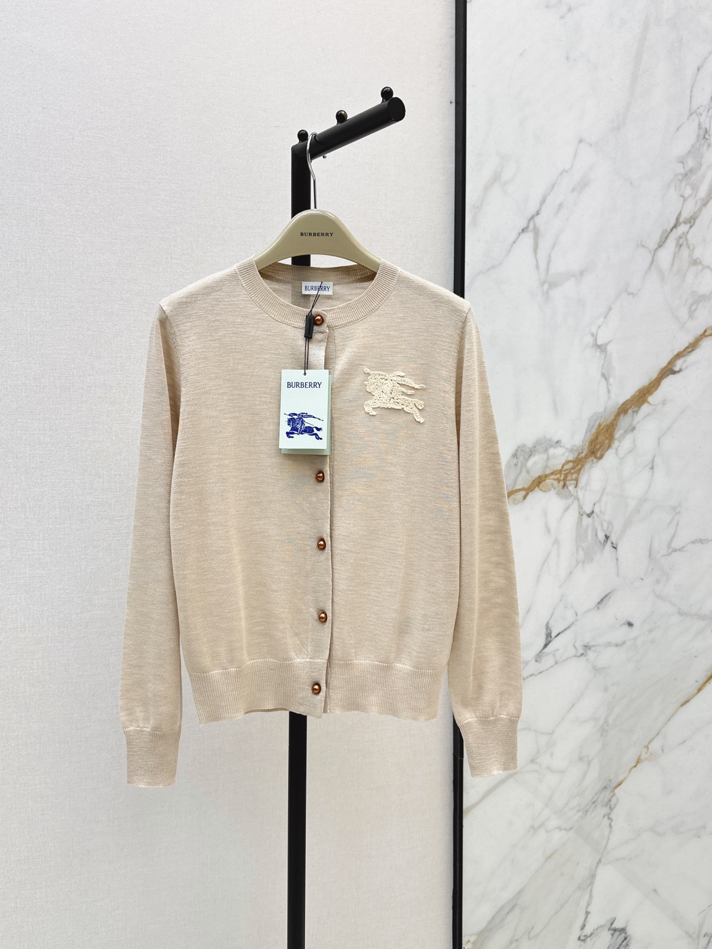 Bur 26fw jacquard knit cardigan