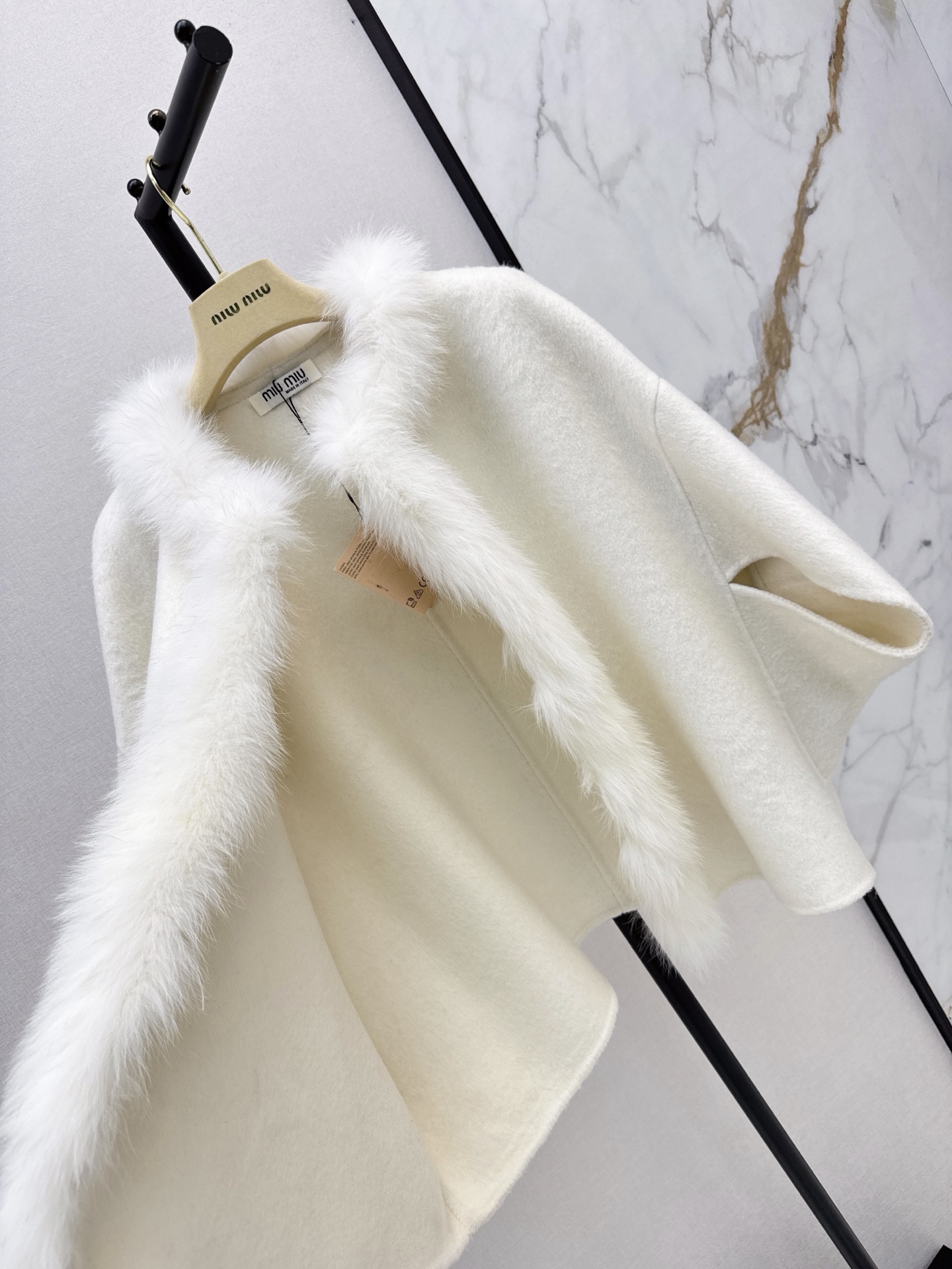 Miu 26fw woolen cape jacket