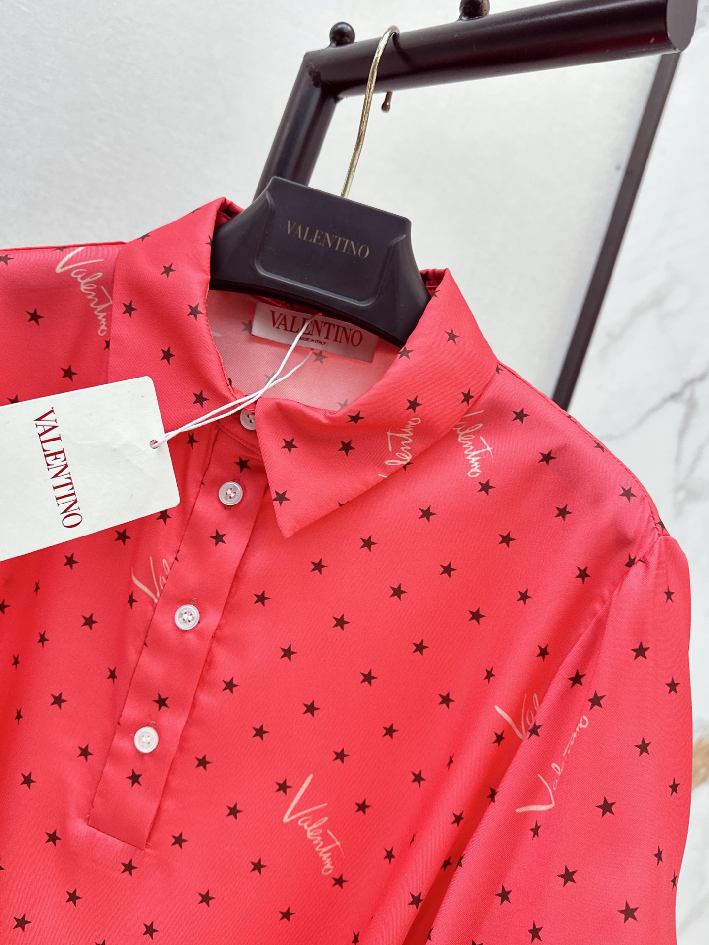 Valen 26fw print shirt dress