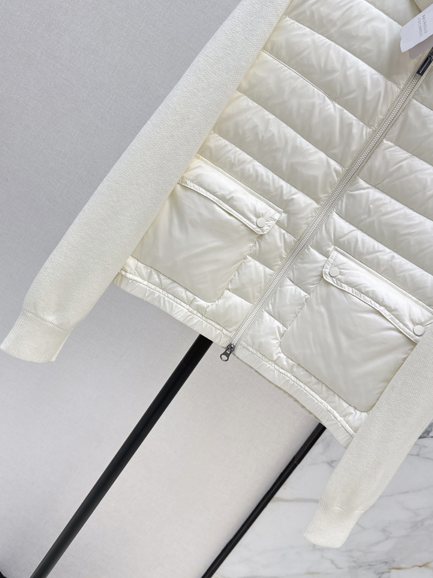 Bun 26fw knit contract down jacket
