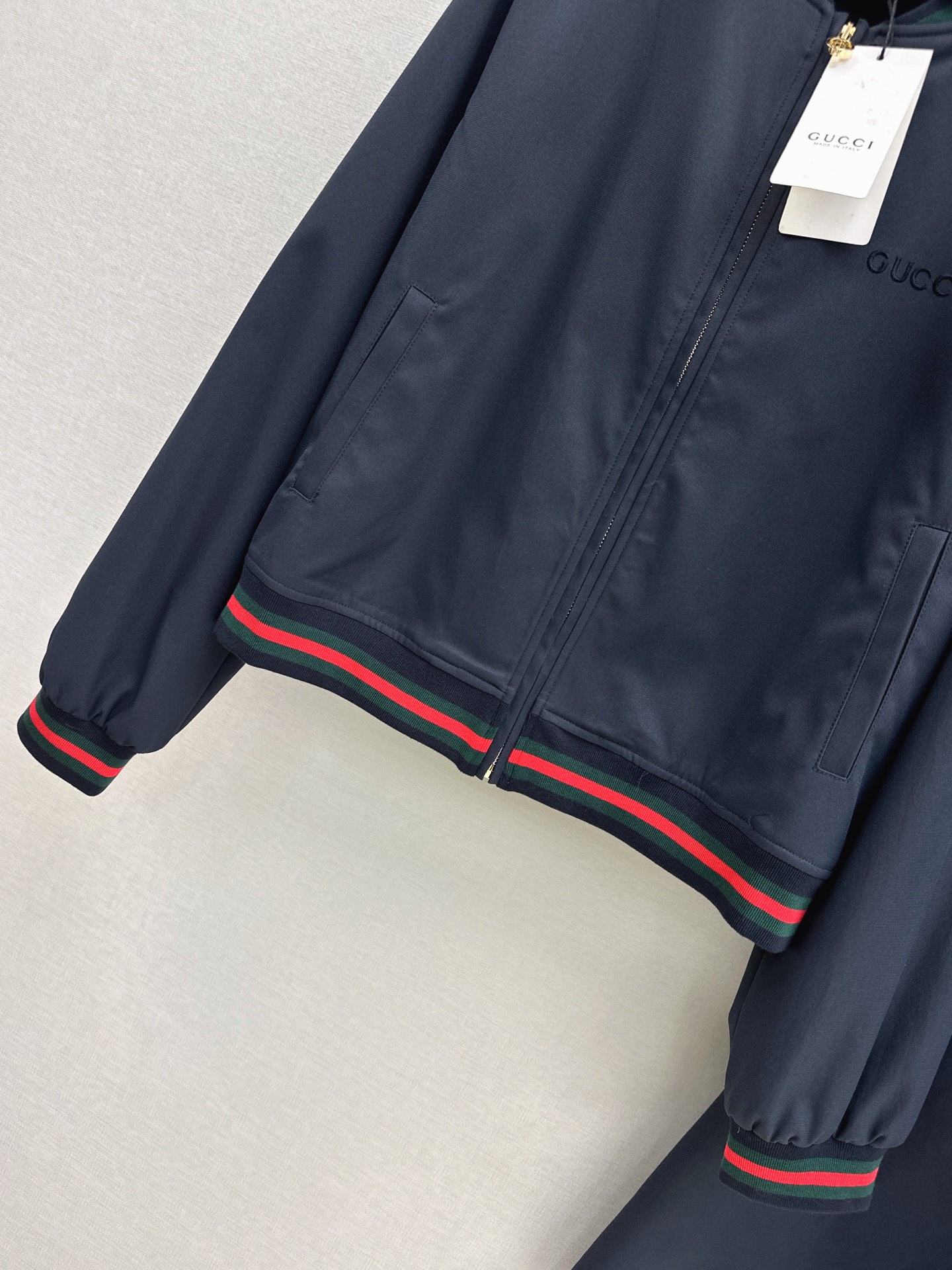 Guc 26fw zipper jacket pants sets