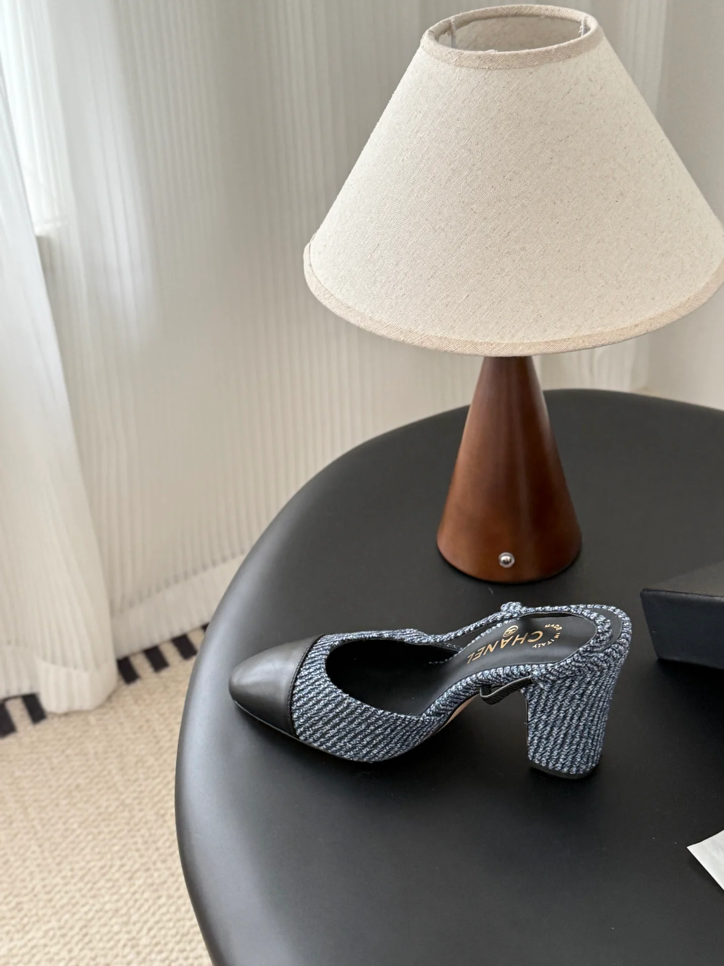 Chan 25fw slingback heels