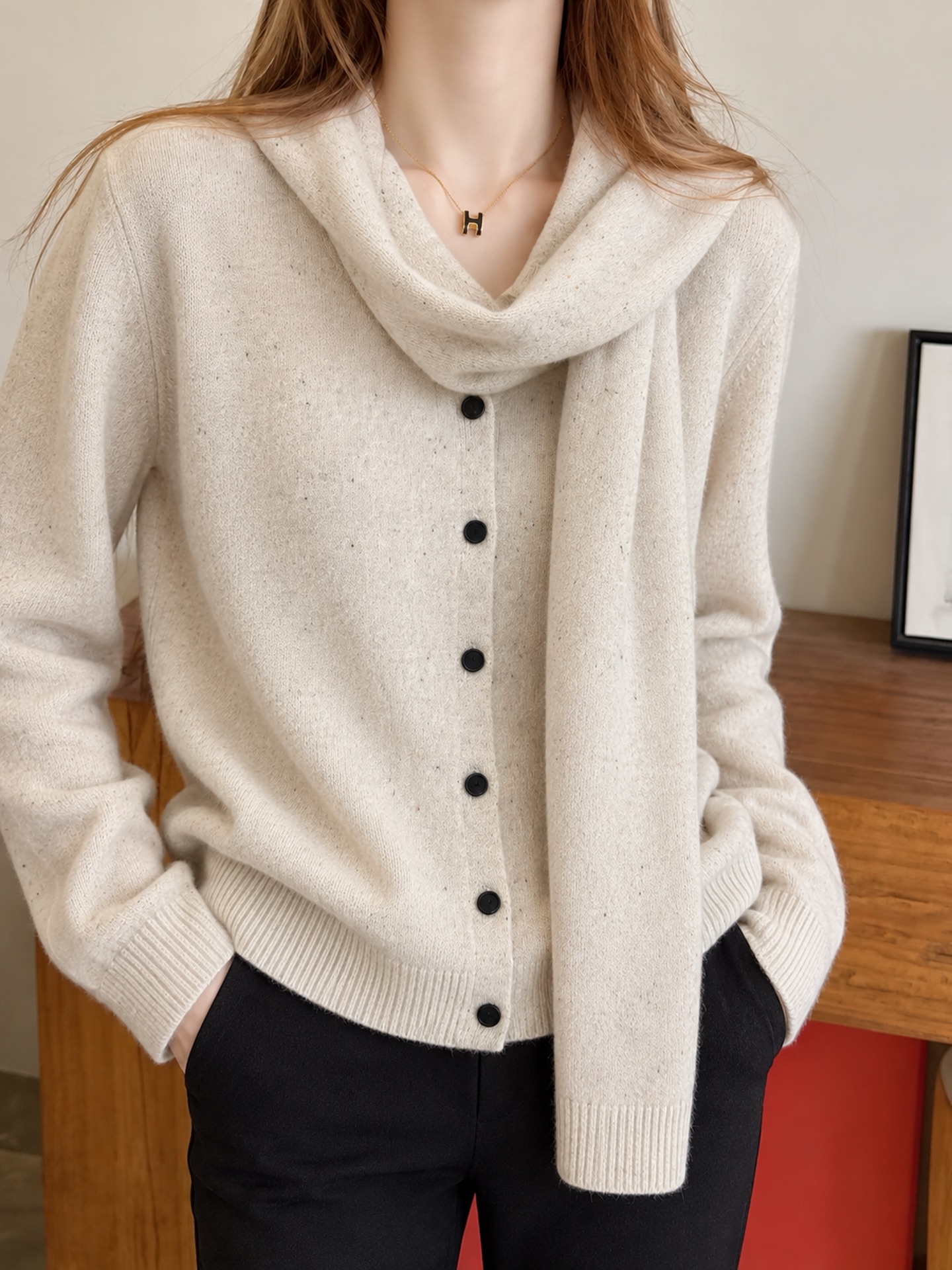 Row 26fw knit shawls cardigan sets