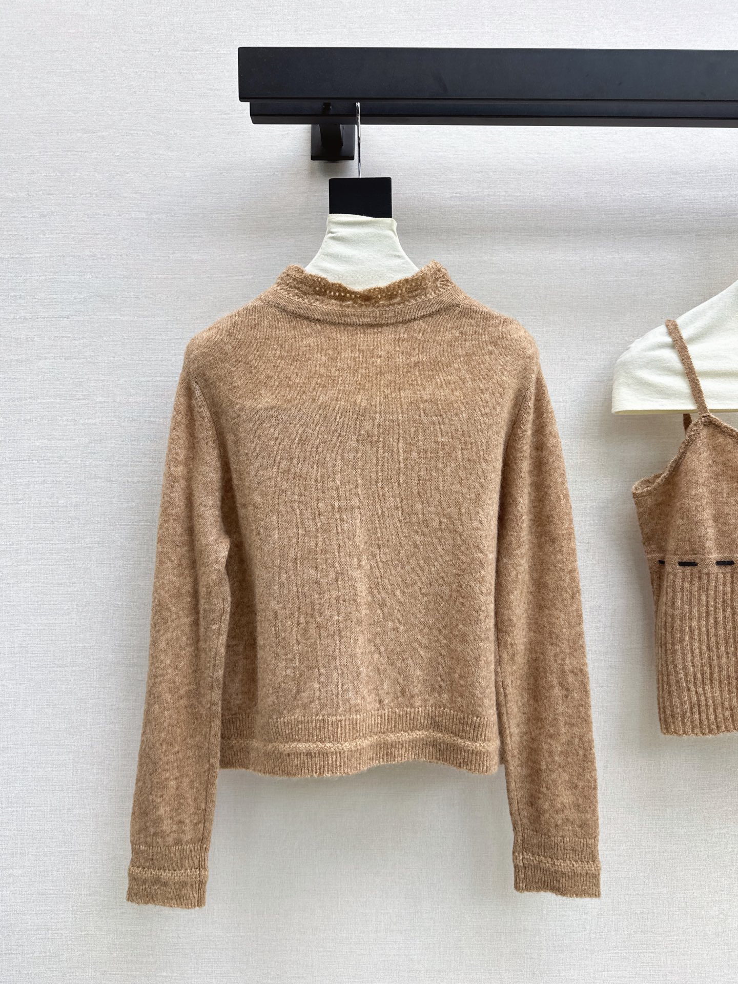ES 26fw wool knit vest cardigan sets