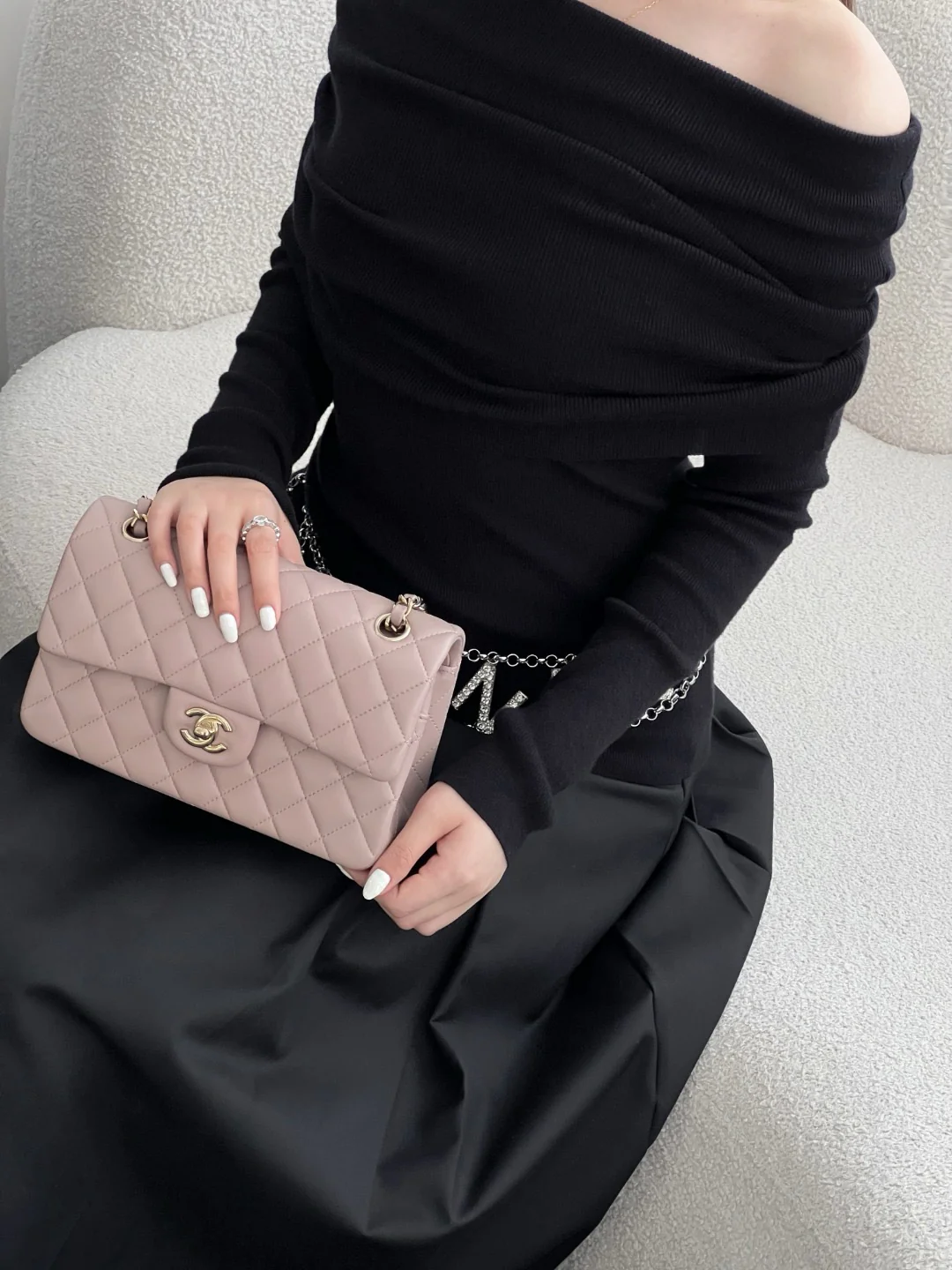 Chan cf23 chain shoulder bag