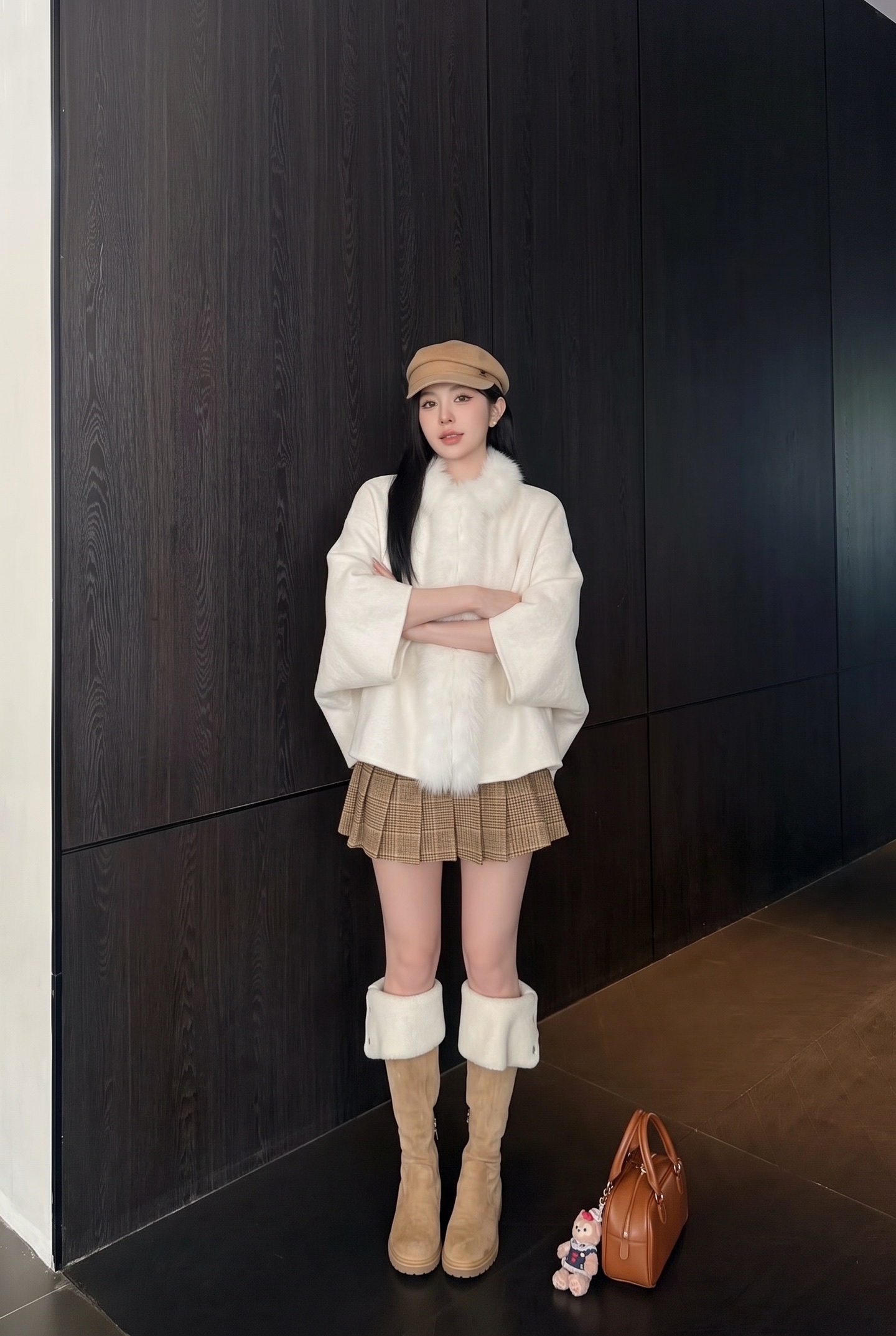 Miu 26fw woolen cape jacket