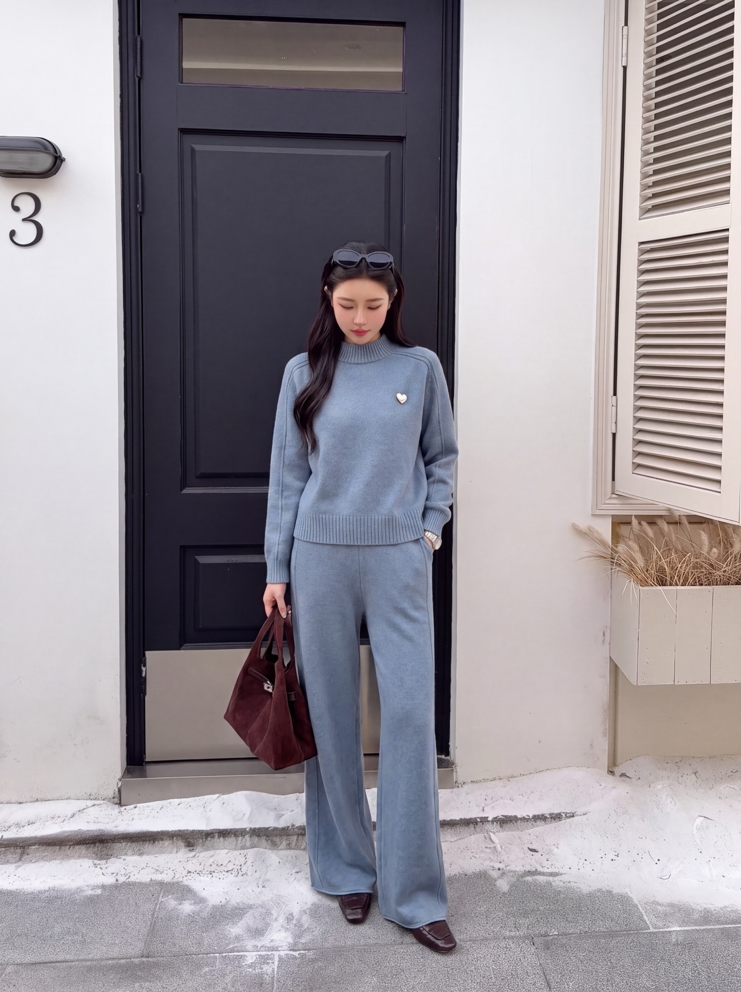 Ralp 26fw wool sweater pants sets