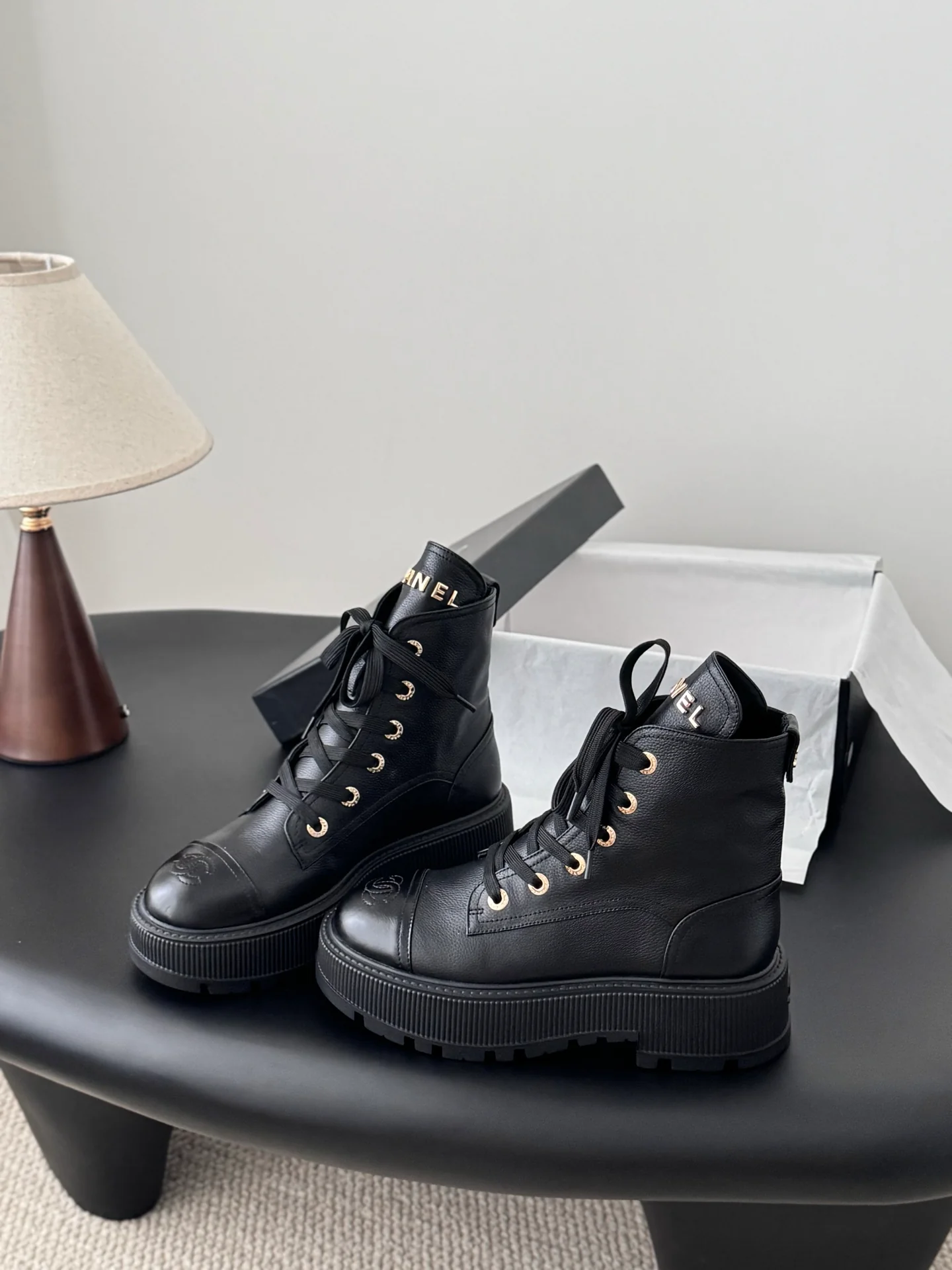 Chan 25fw ankle boots