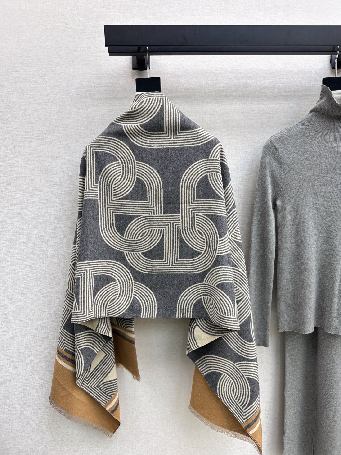 Her 26fw 3pcs knit basic tee shawls pants sets