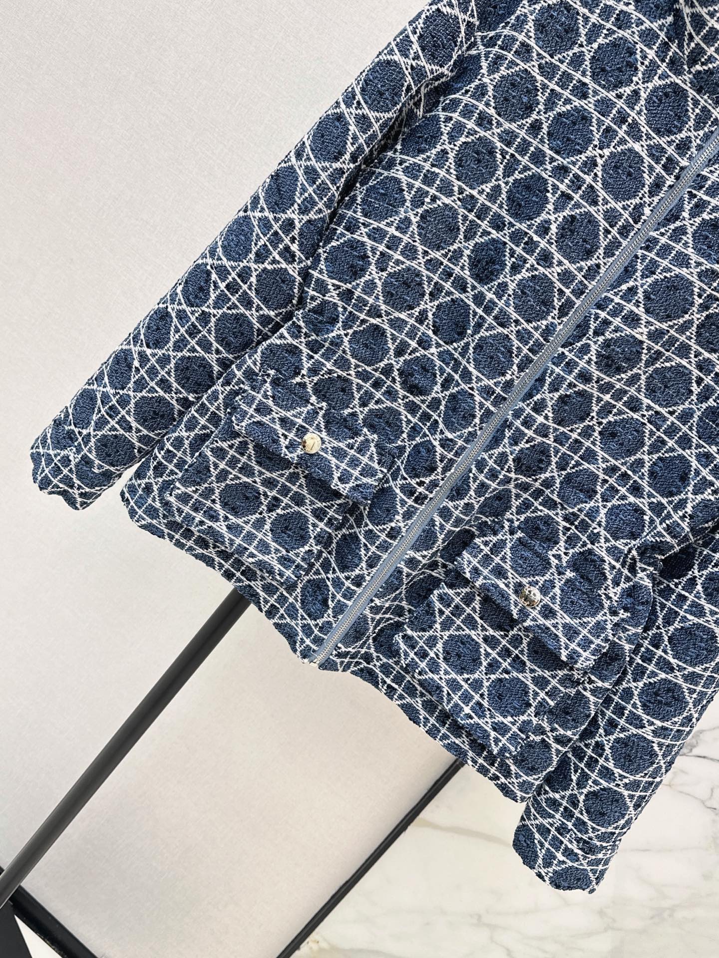 CD 26fw check drawstring hooded jacket