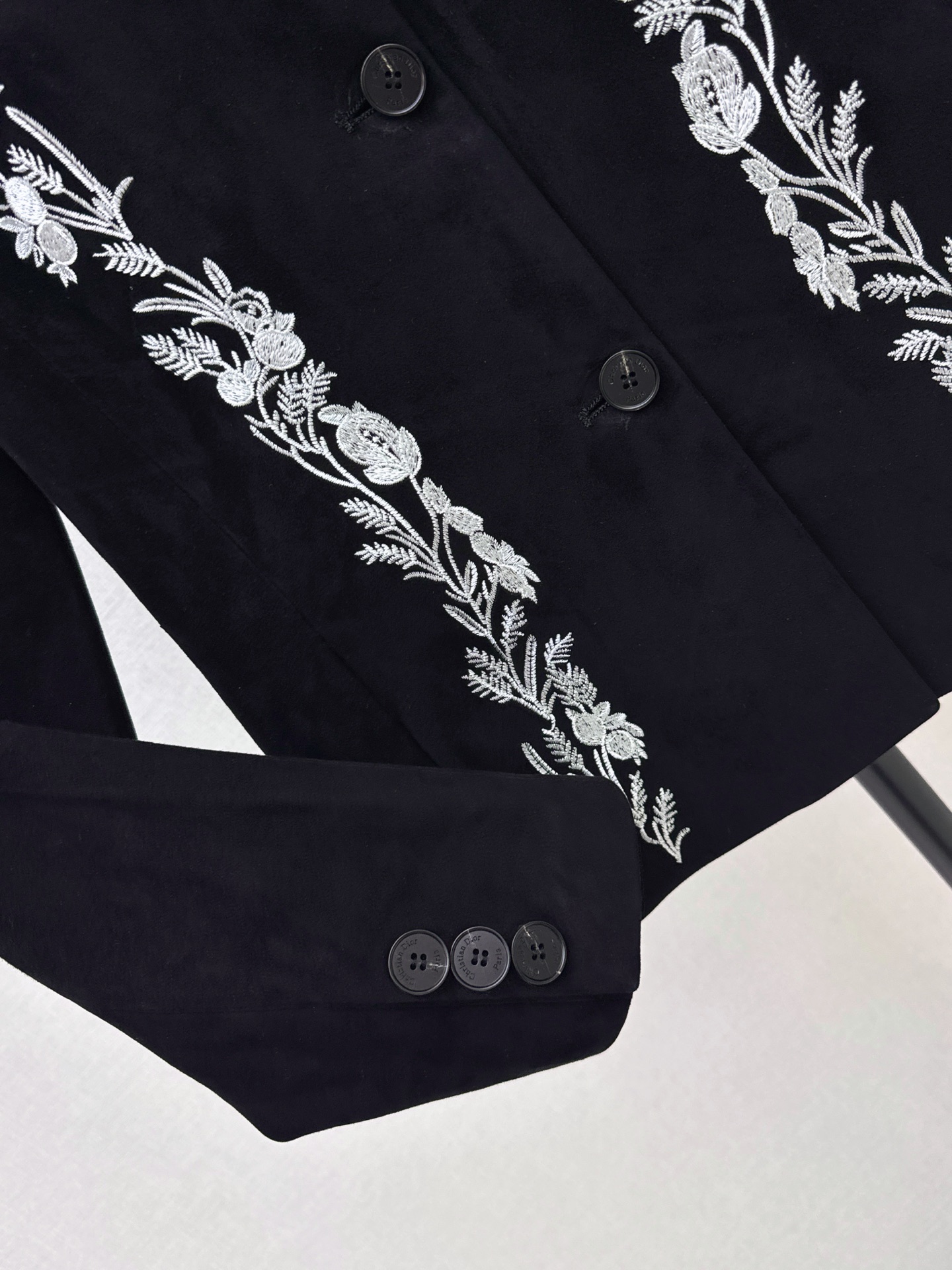 CD 26fw suede fleece embroidery blazer