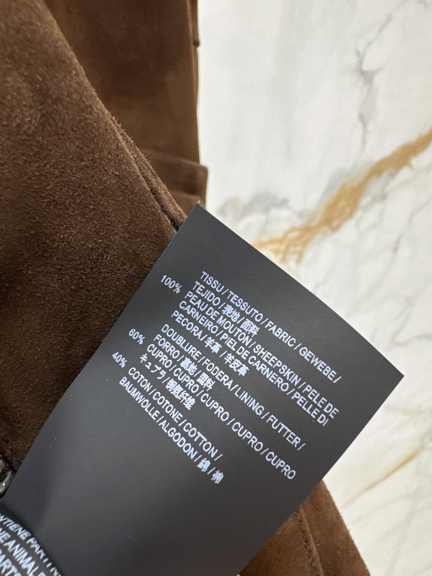 Sain 26fw suede leather jacket