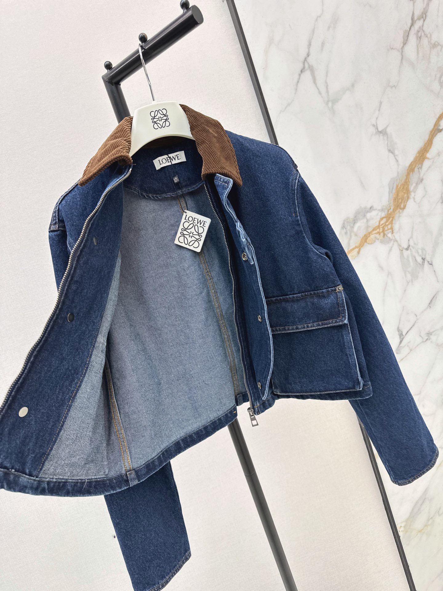Loe 26fw zipper denim jacket