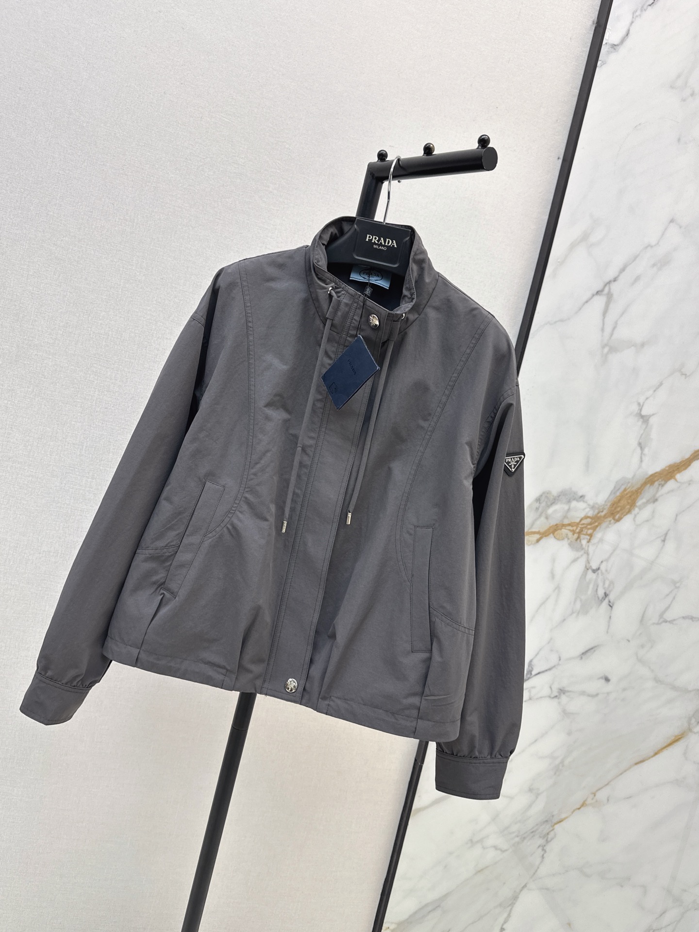 Pra 26fw stand collar jacket