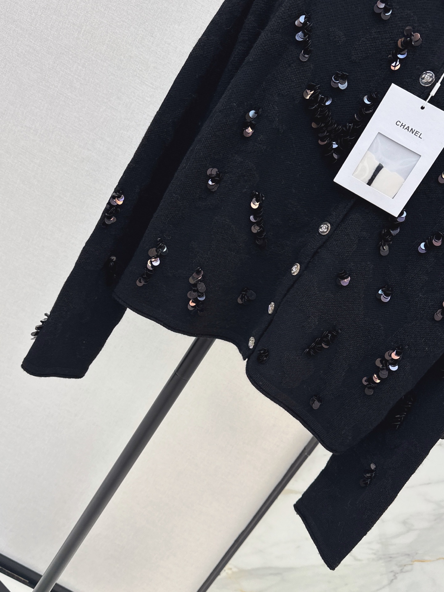 Chan 26fw sequin knit cardigan