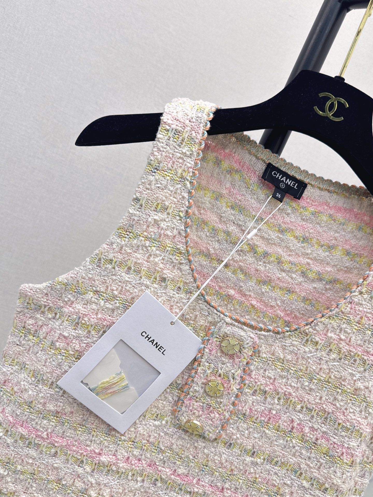 Chan 26fw U-neck sleeveless dress