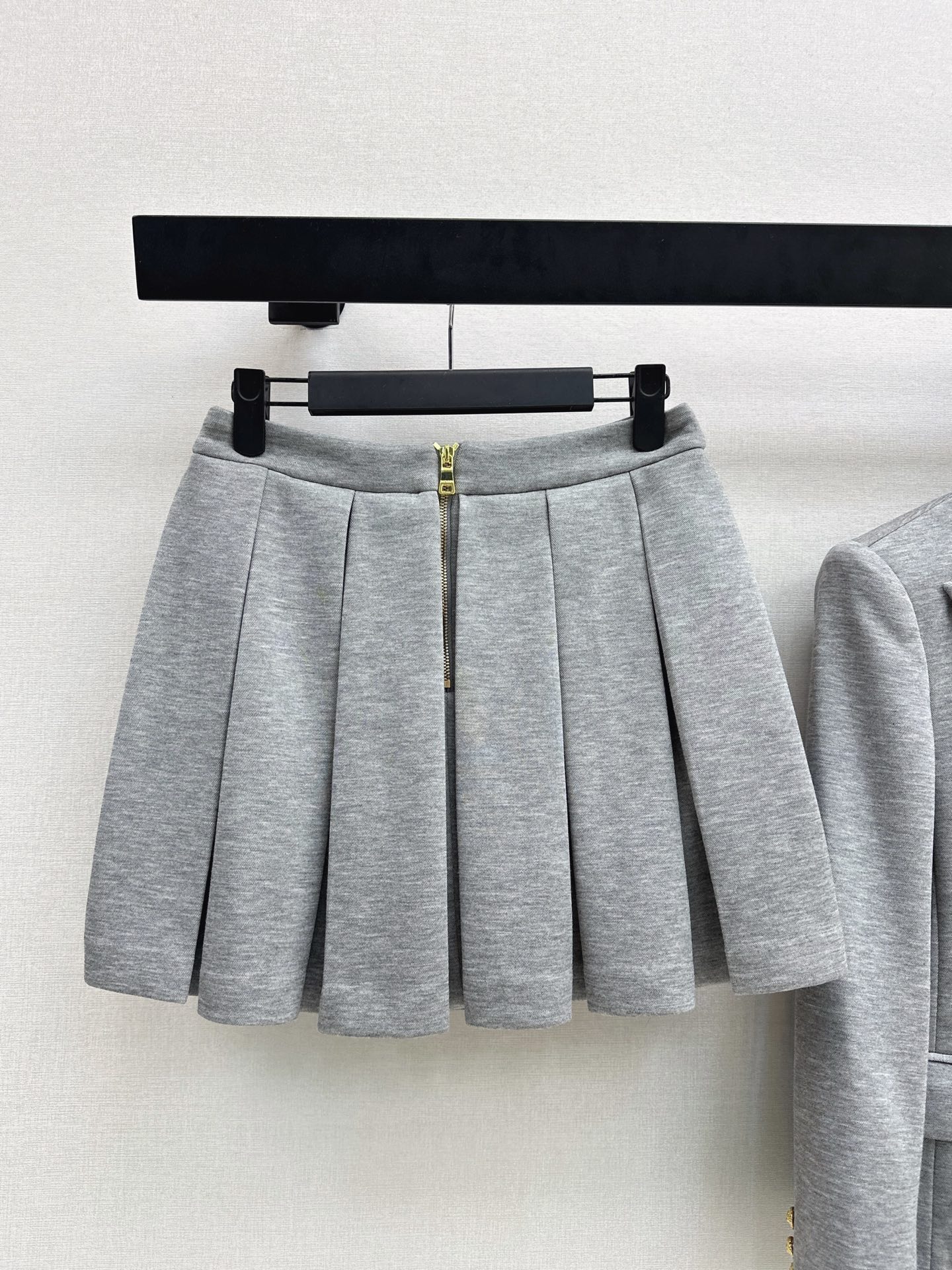 Bal 26fw blazer pleated skirt sets