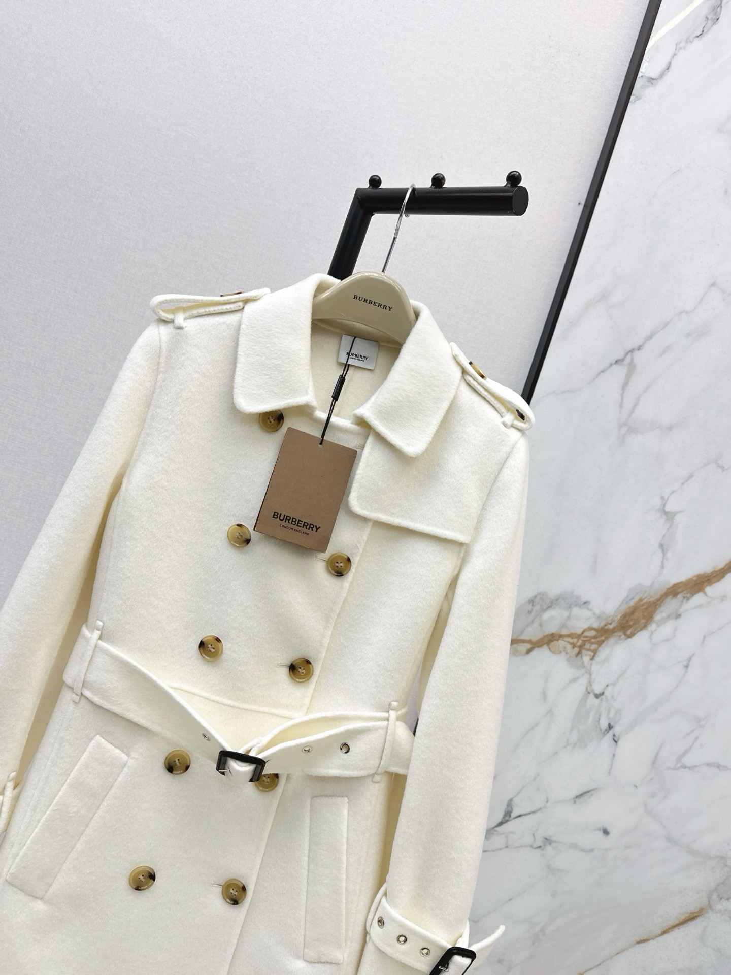 Bur 25fw double button trench coats