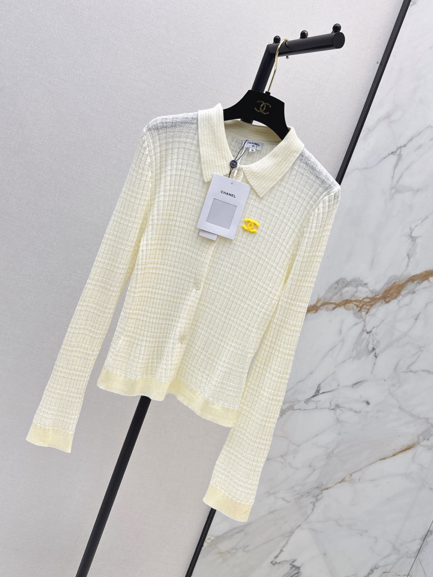 Chan 26fw embroidery knitwear